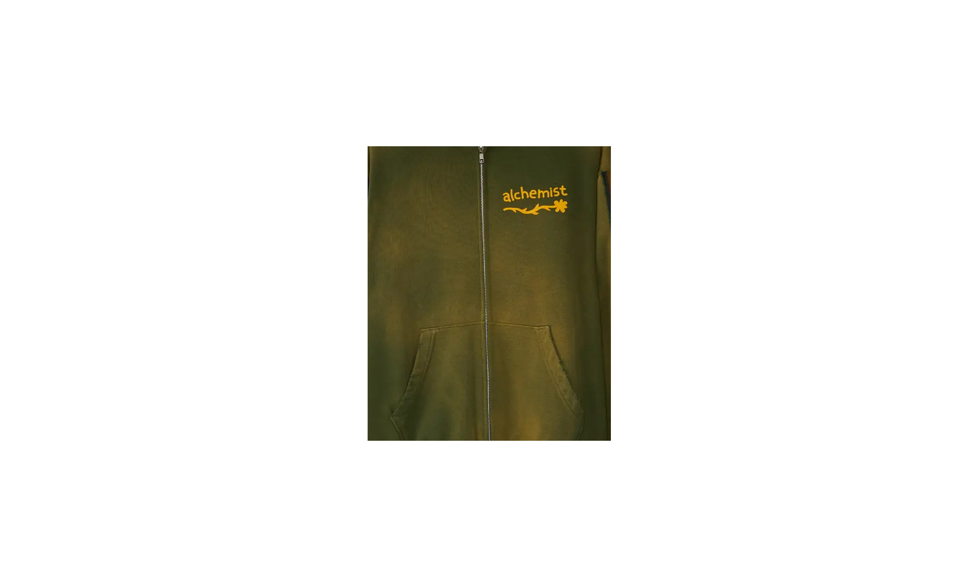 Connor Vintage Zip Hoodie "Moss" - 2