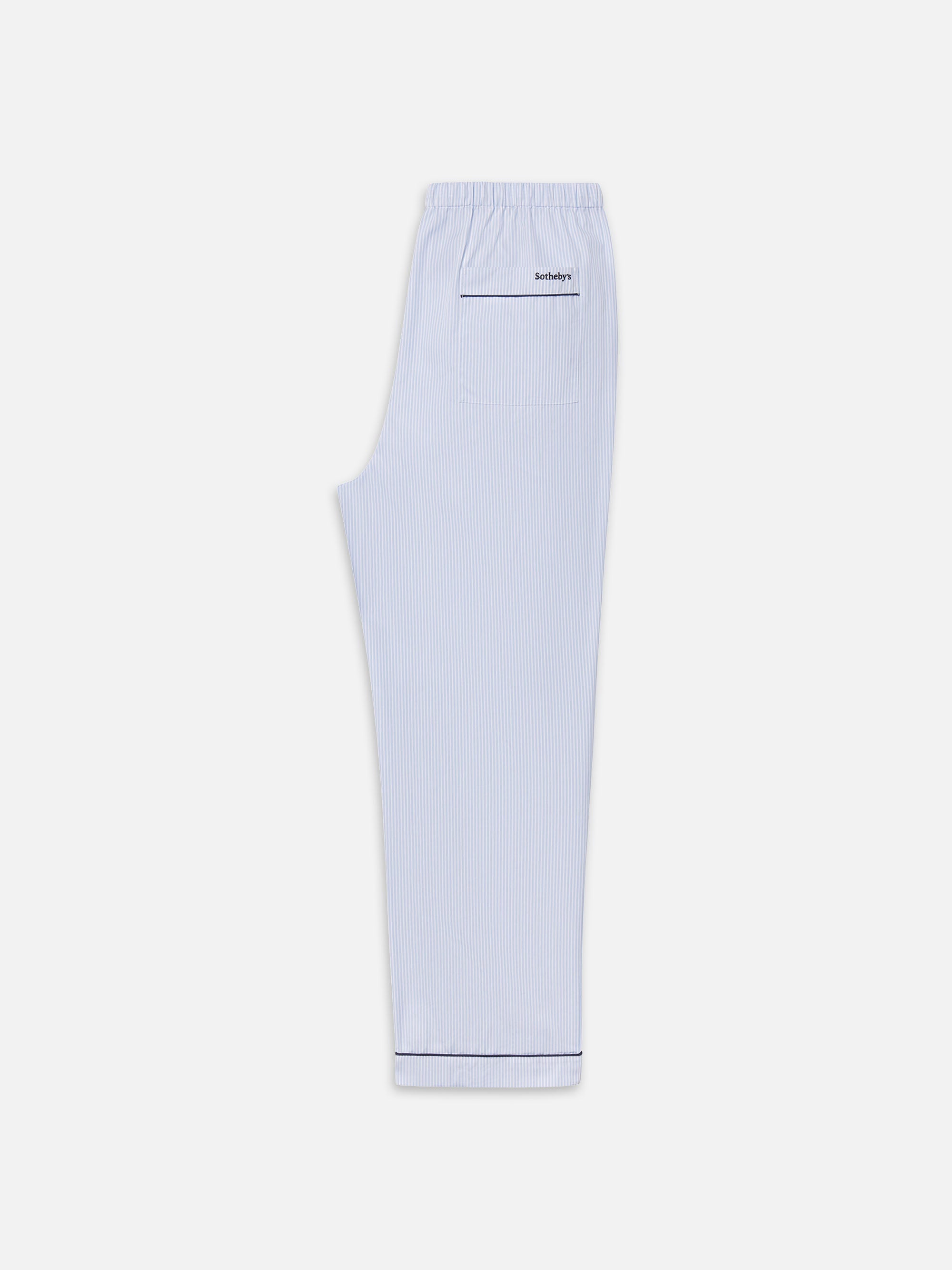 Sotheby's Unisex Pajama Pant in Blue Stripe - 5