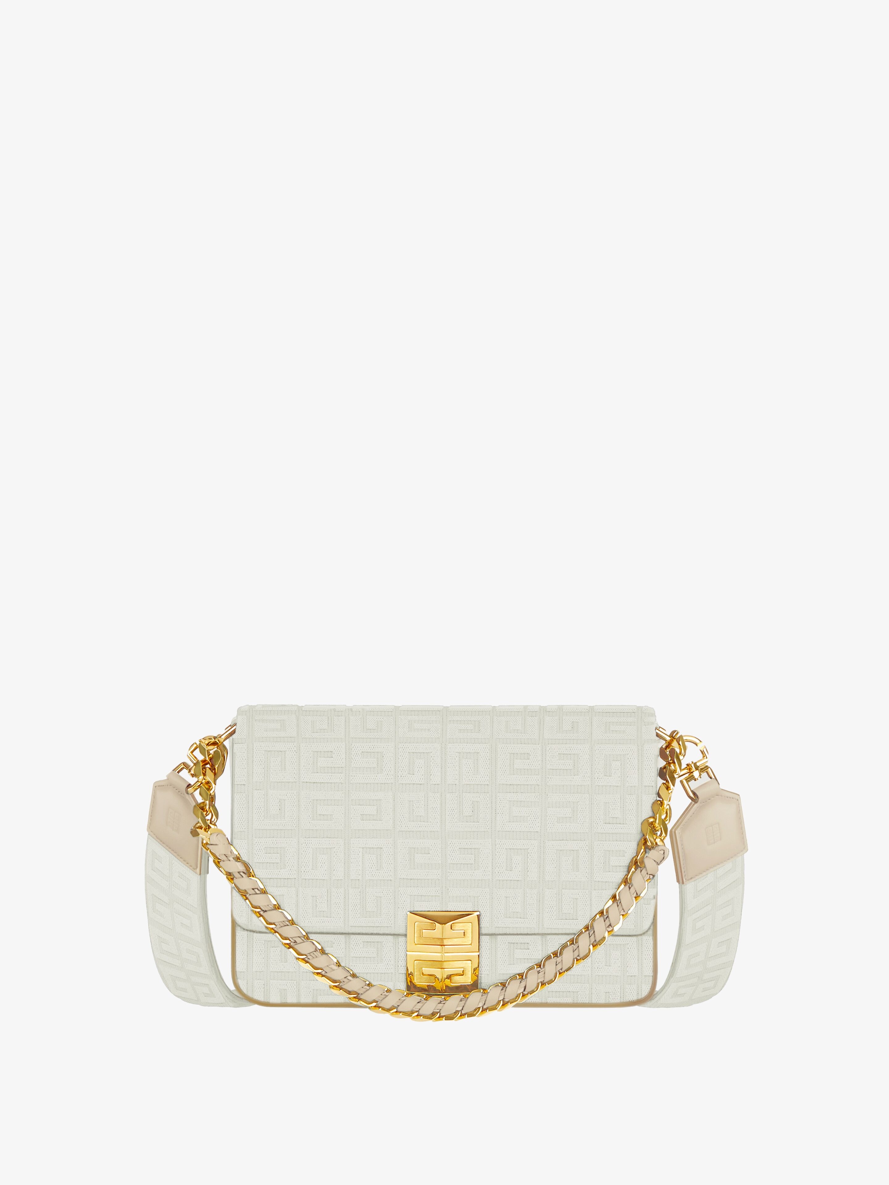 MEDIUM 4G BAG IN 4G EMBROIDERY WITH CHAIN - 1