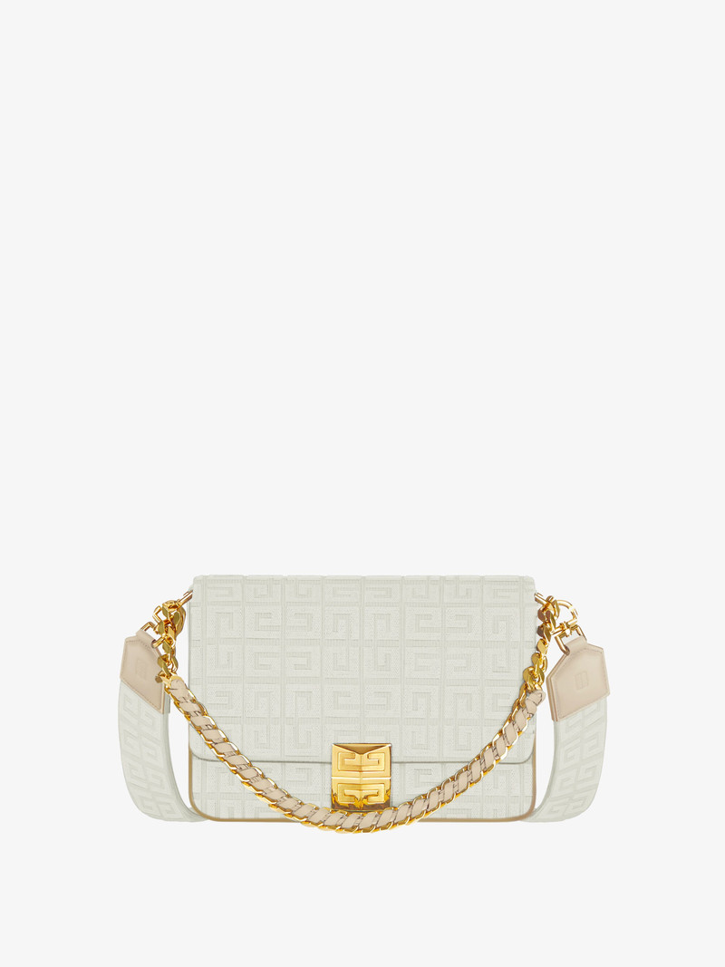 MEDIUM 4G BAG IN 4G EMBROIDERY WITH CHAIN 1