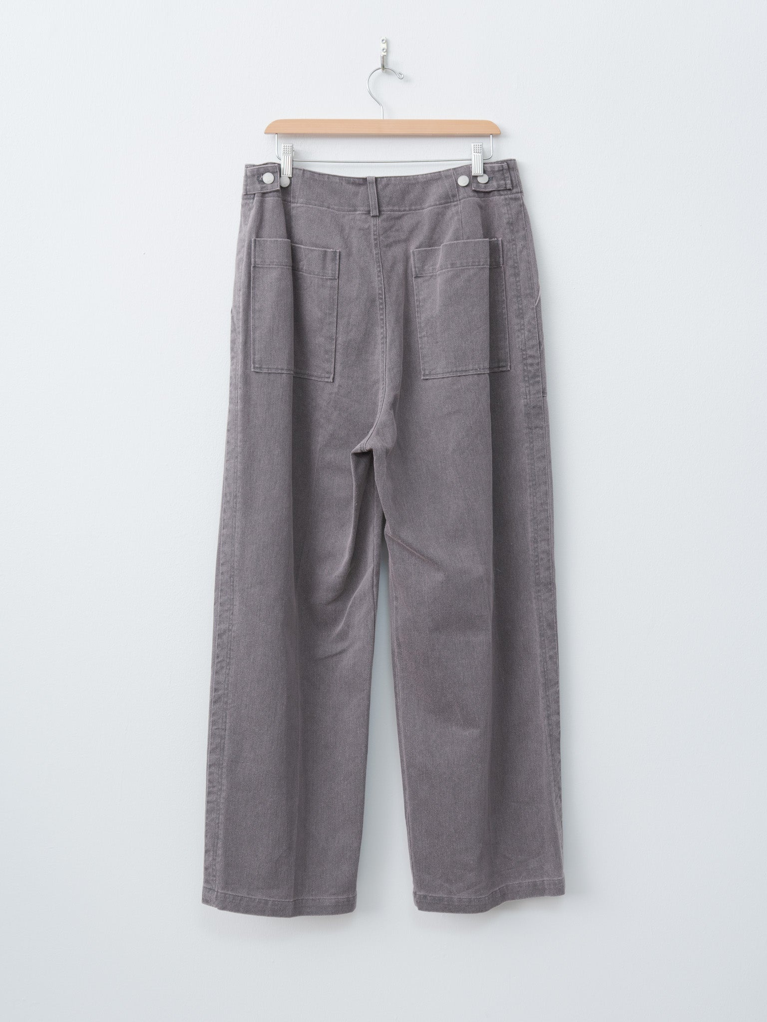 Cotton 1 Tuck Wide-Leg Baker Pants - Dusty Pink - 9