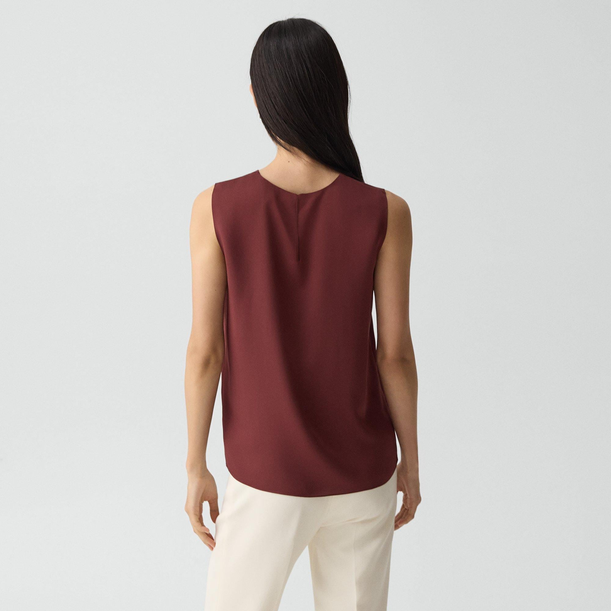Shell Top in Silk Georgette - 4