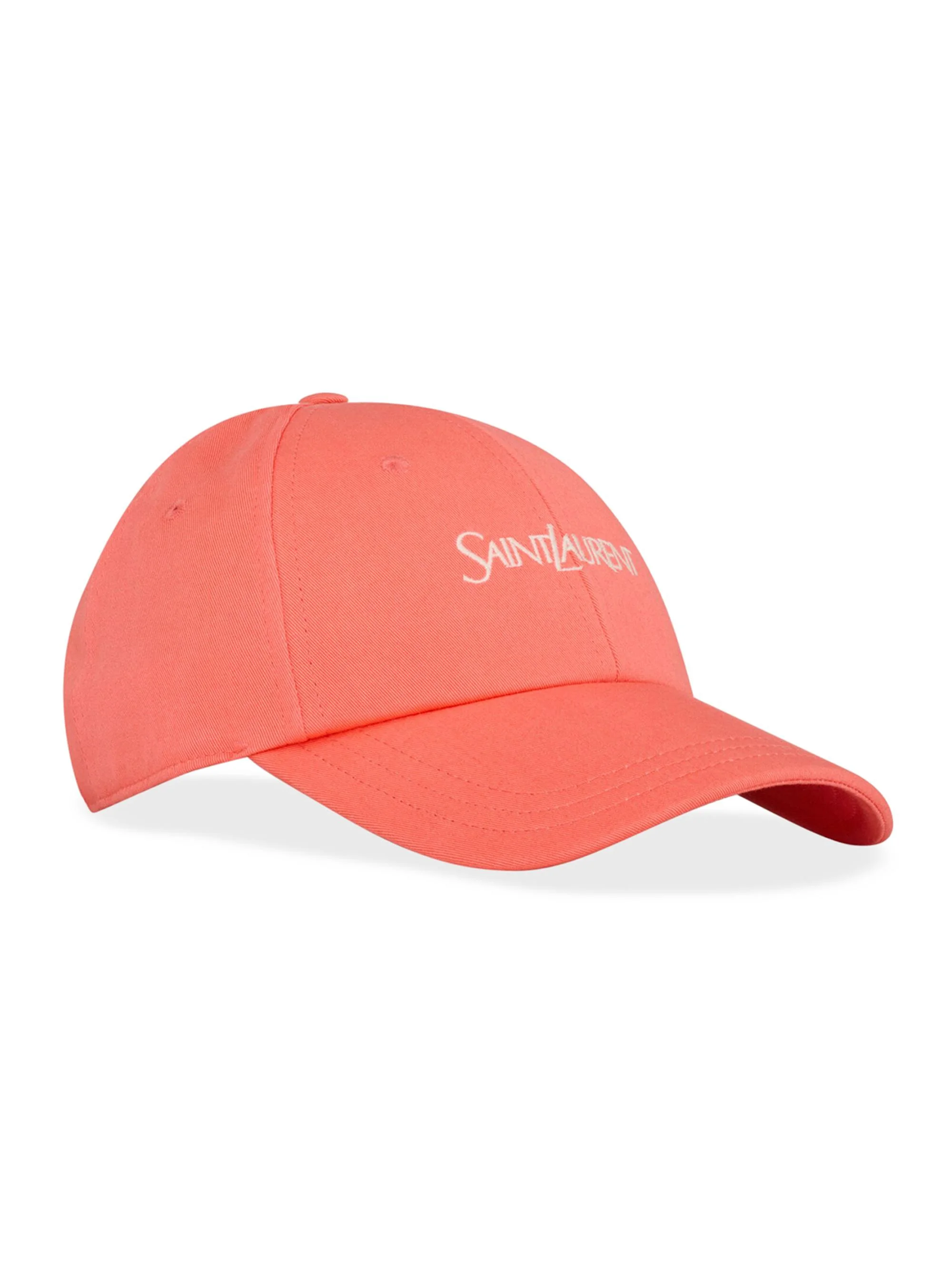 Women's Cap in Cotton Gabardine - Coral - 1