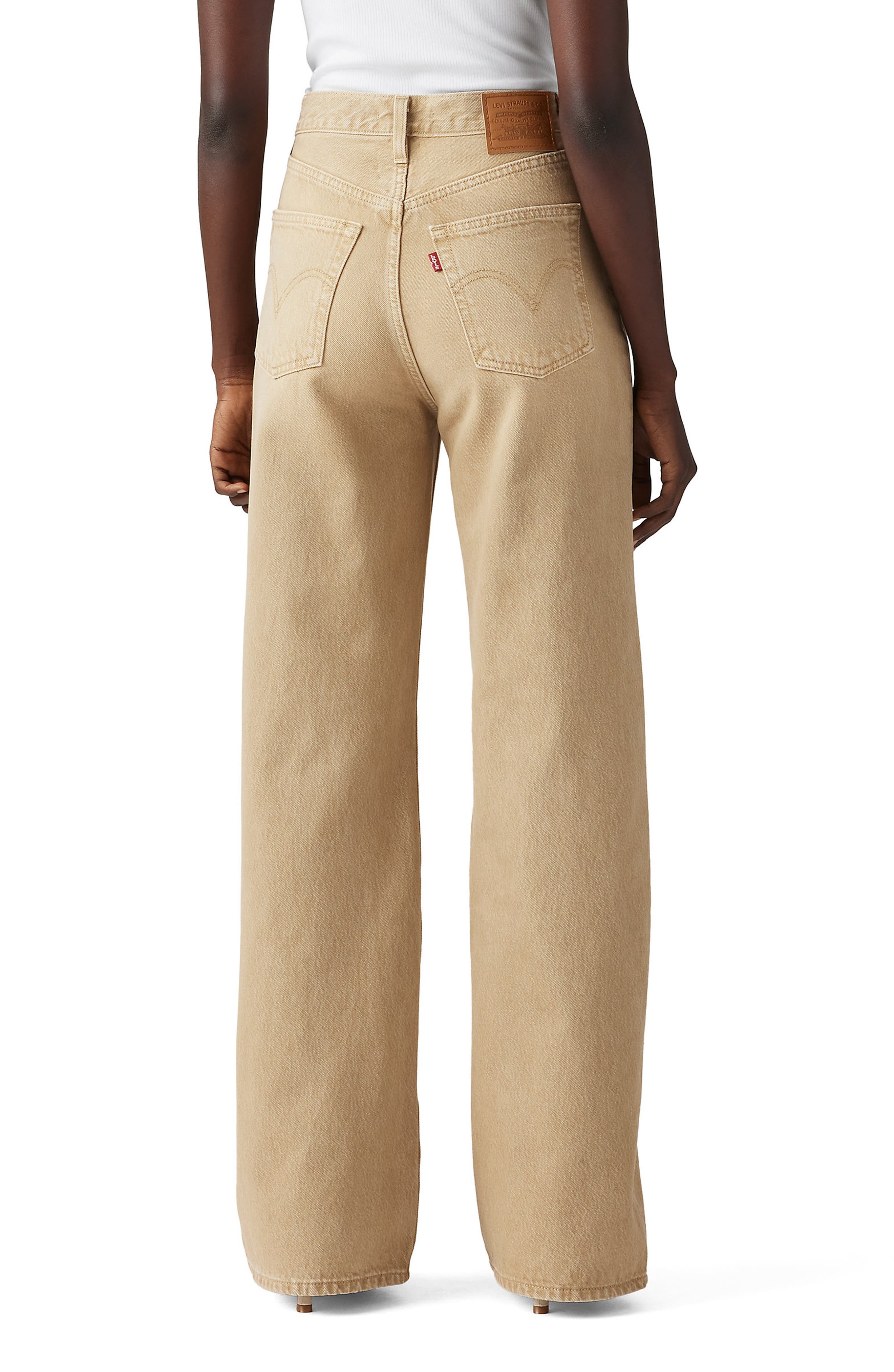 levi's Ribcage High Waist Wide Leg Jeans in Scraped Travertine at Nordstrom - 2