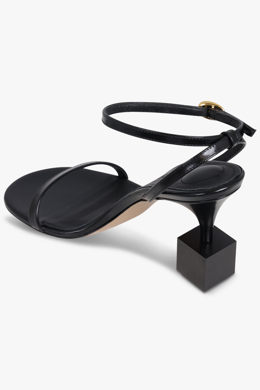 LES SANDALES BISOU 90MM CIRCLE/SQUARE SANDAL | BLACK - 3