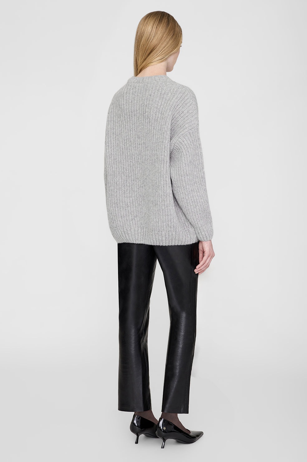 Sydney Crew Sweater Signature - Light Heather Grey - 3