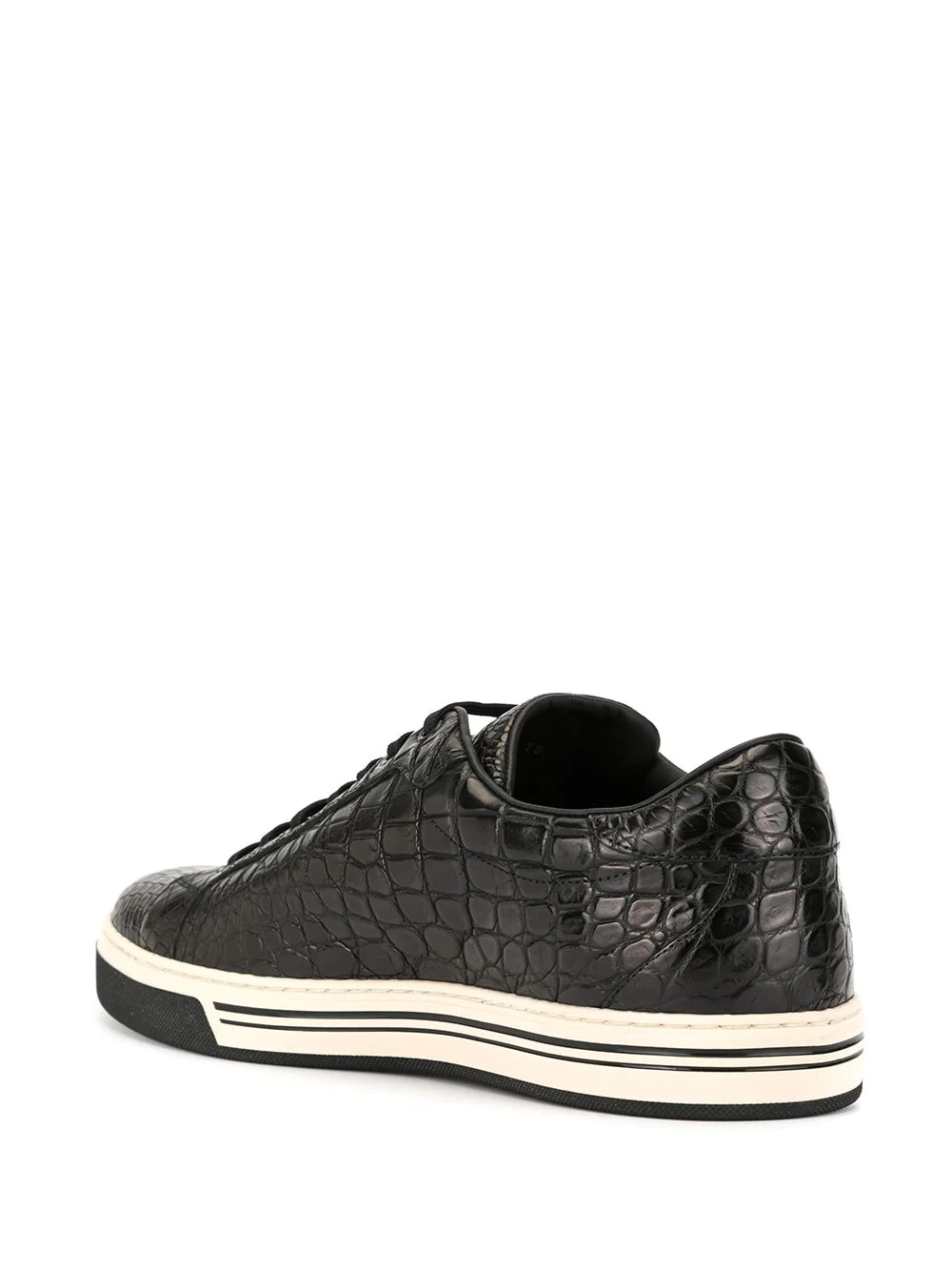 Roma crocodile leather sneakers - 3