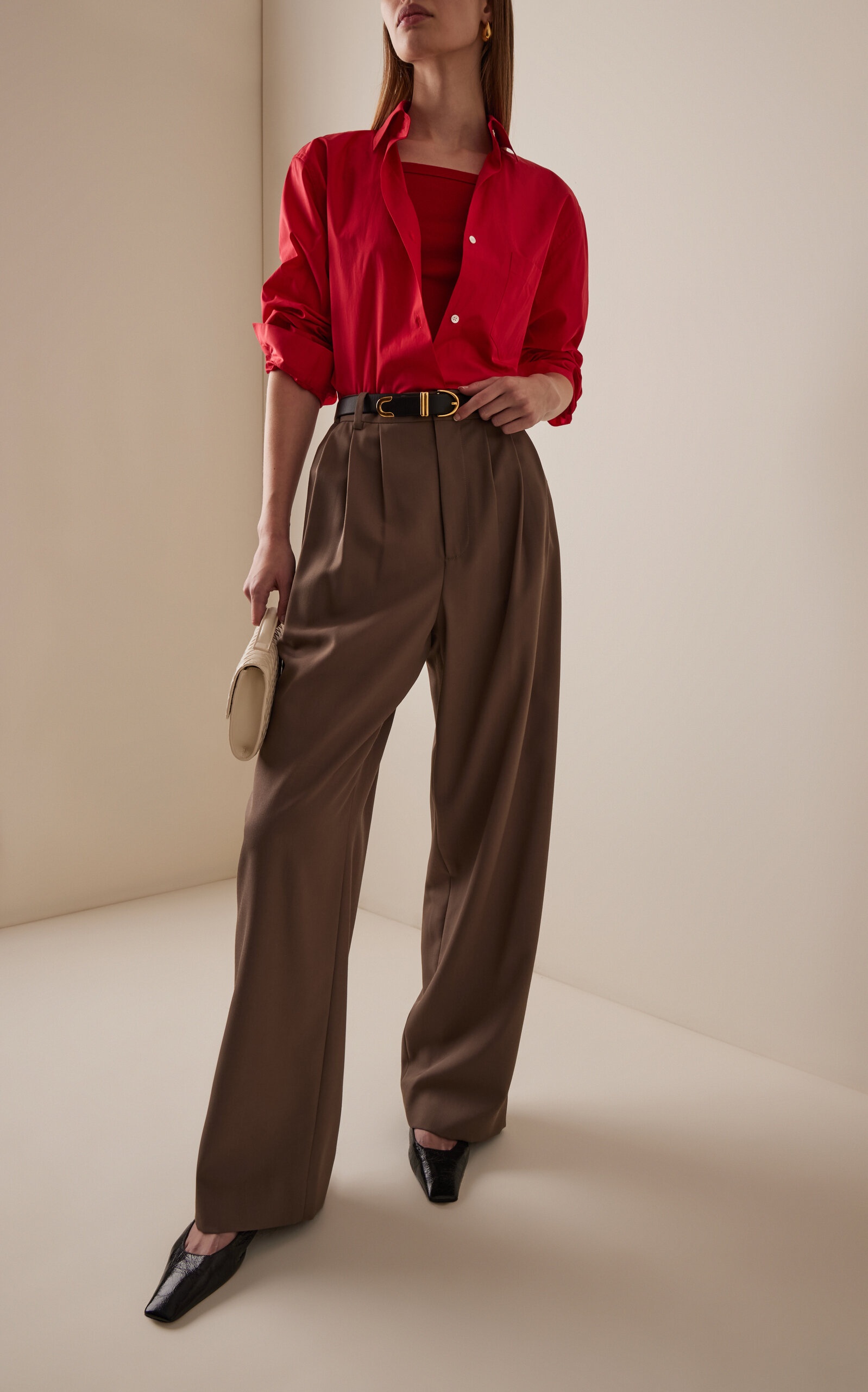 Zoë Organic Cotton Shirt red - 3
