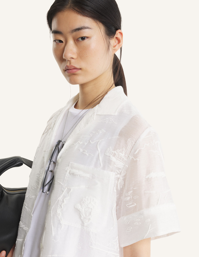 PARISIAN MAP SHEER RESORT SHIRT 7