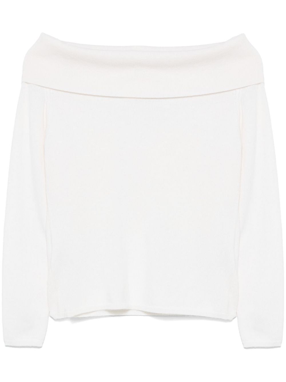 off-shoulder sweater - 1
