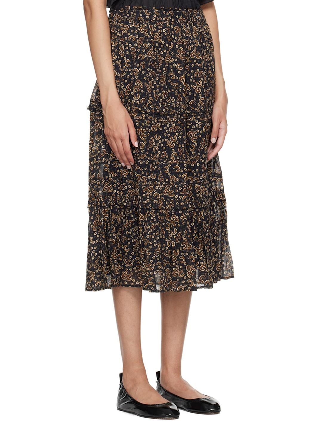 【関税&送料込】Isabel Marant Etoile Diya Skirt In Cotton Vo Isabel Marant étoile Diya Printed Cotton Midi Skirt Lilac