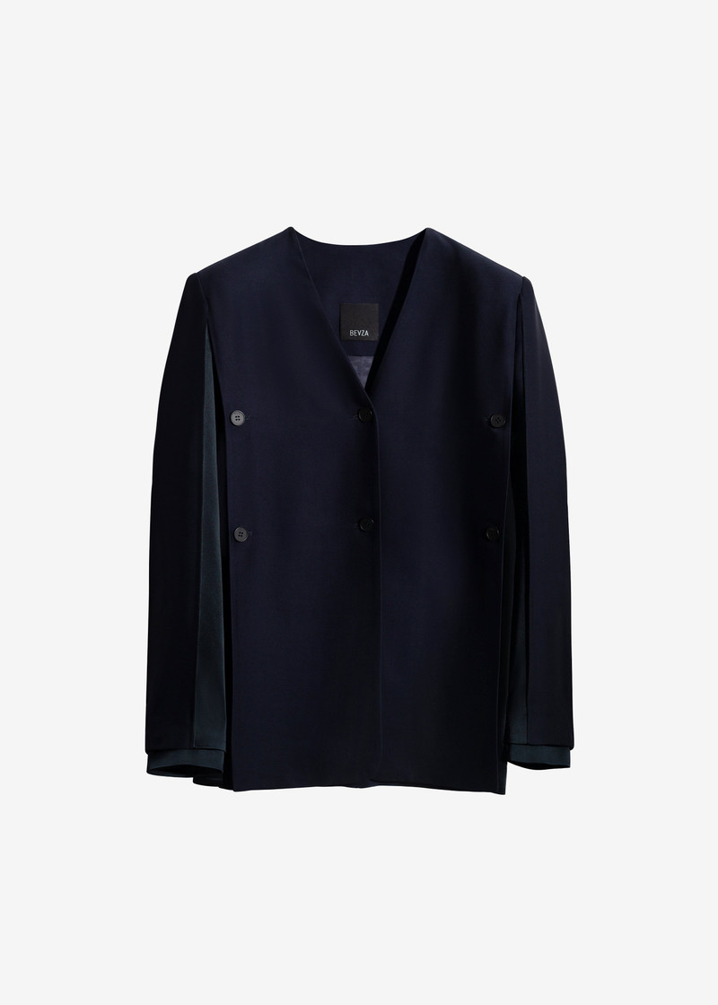 Bevza Deconstructed Jacket #3 - Dark Ink Navy 1
