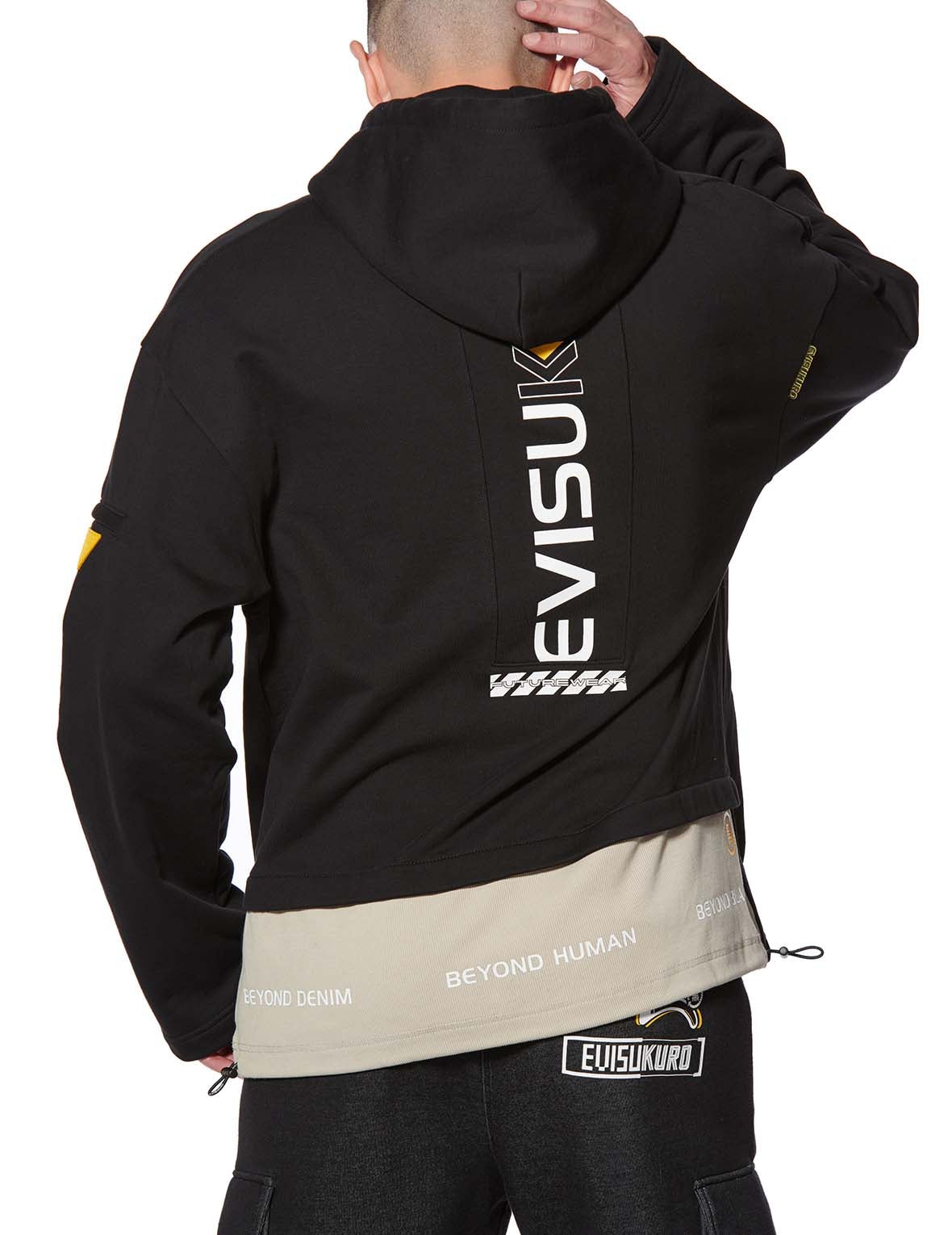 Ribbed Back Hem Hoodie - 3