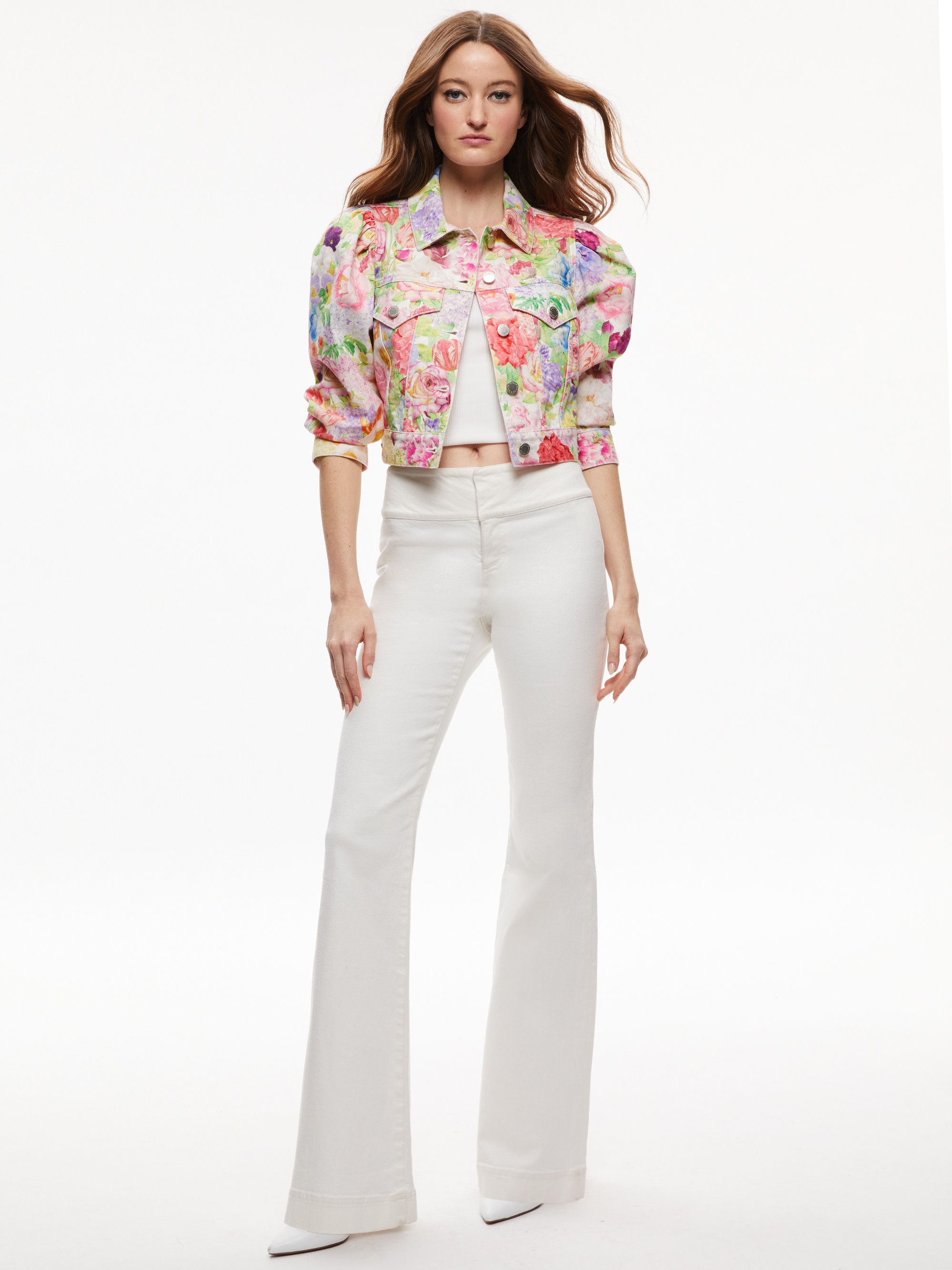 LANA PUFFED SLEEVE DENIM JACKET - 3