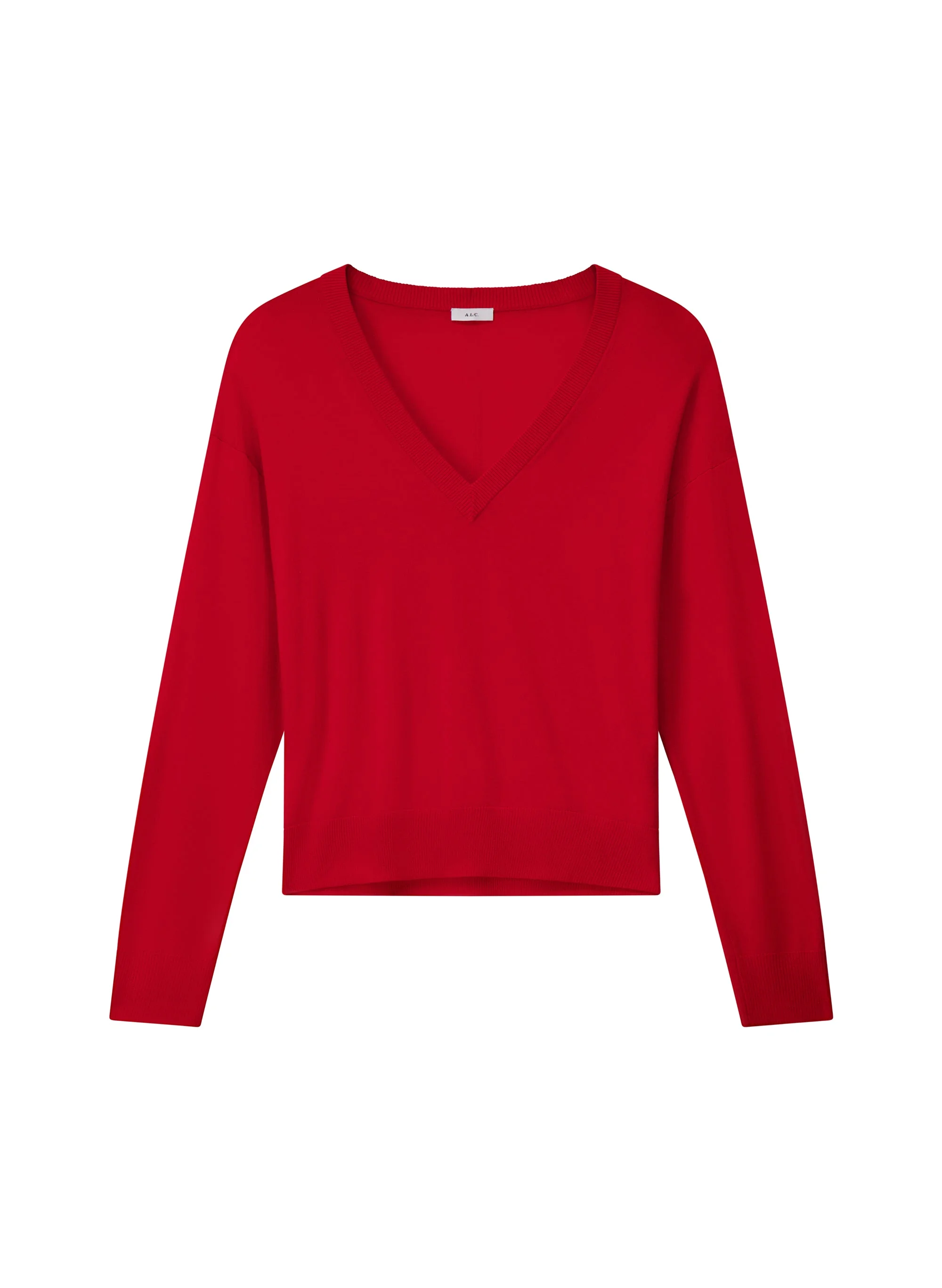 Nicole Fine Merino V-Neck Sweater - 1