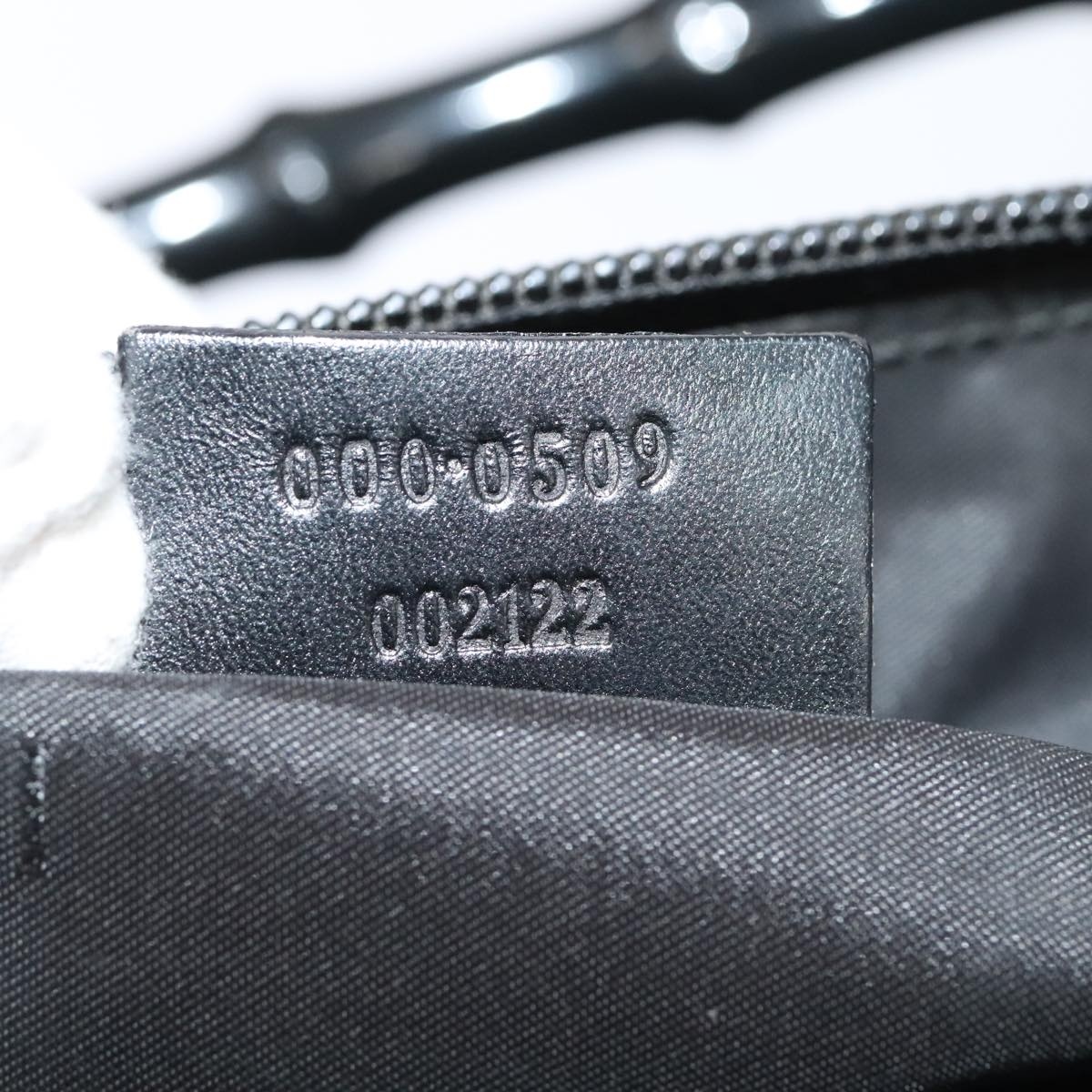 GUCCI Hand Bag Nylon Black Silver 000 000 - 12