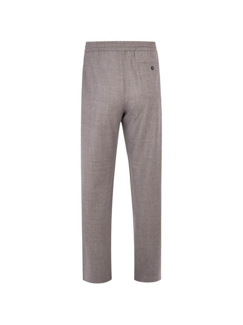 AGNONA drawstring flannel track pants outlook