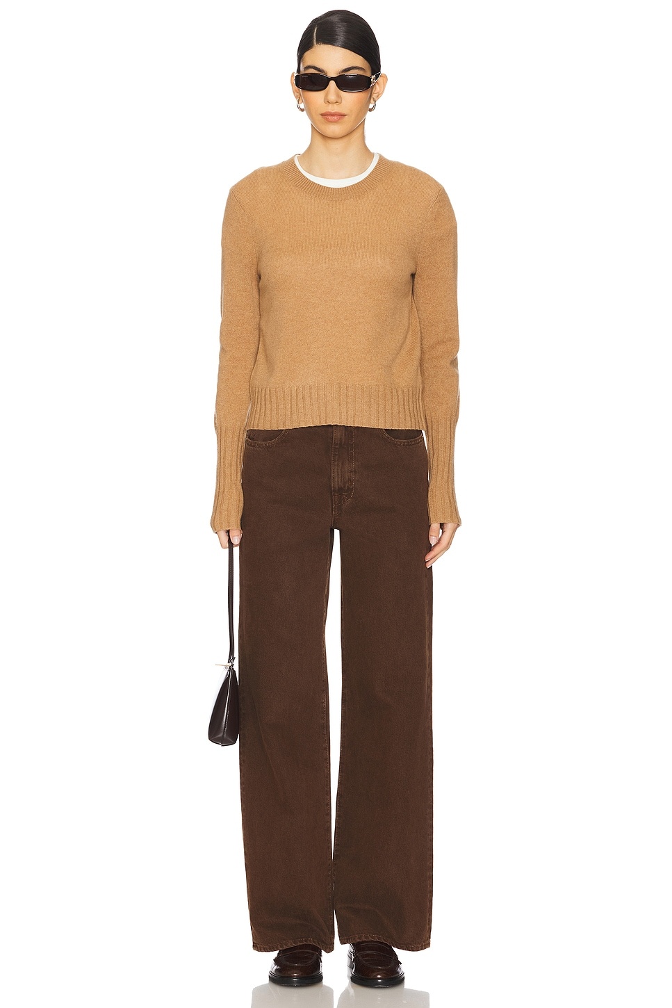 Shrunken Crew Cashmere Sweater - 4
