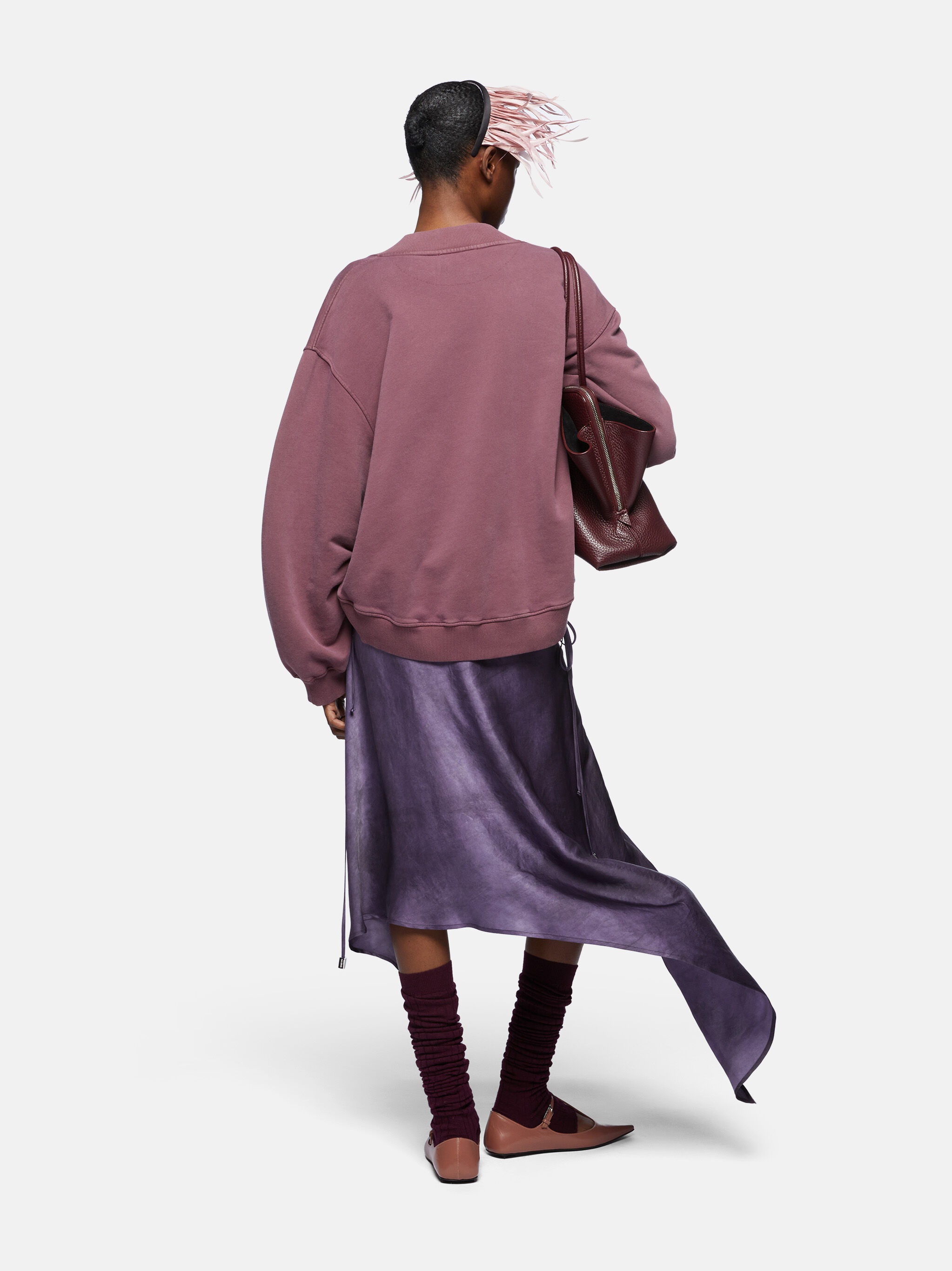 MAUVE FADE SWEATSHIRT - 3