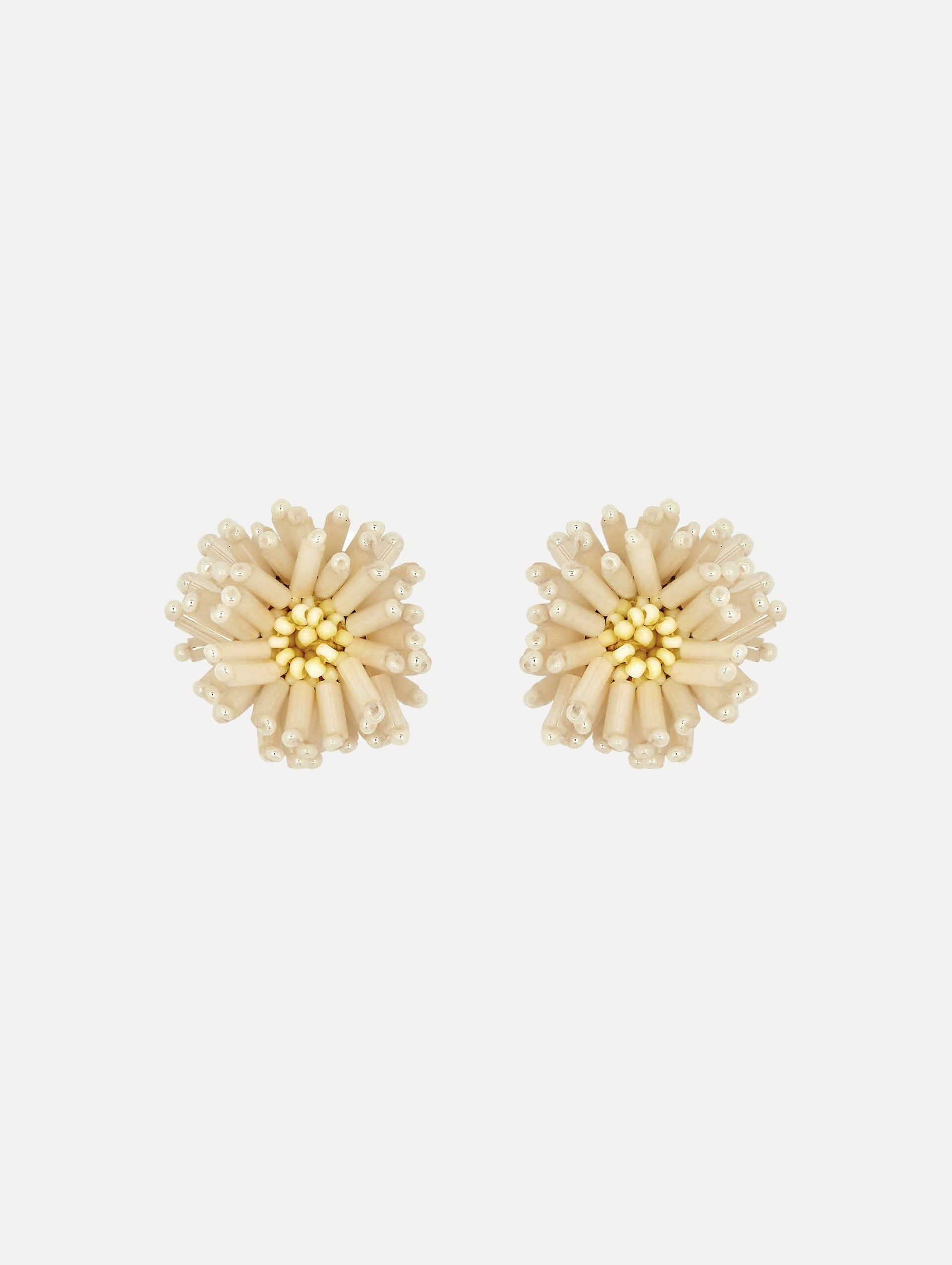 POMPOM FLOWER EARRINGS - 1
