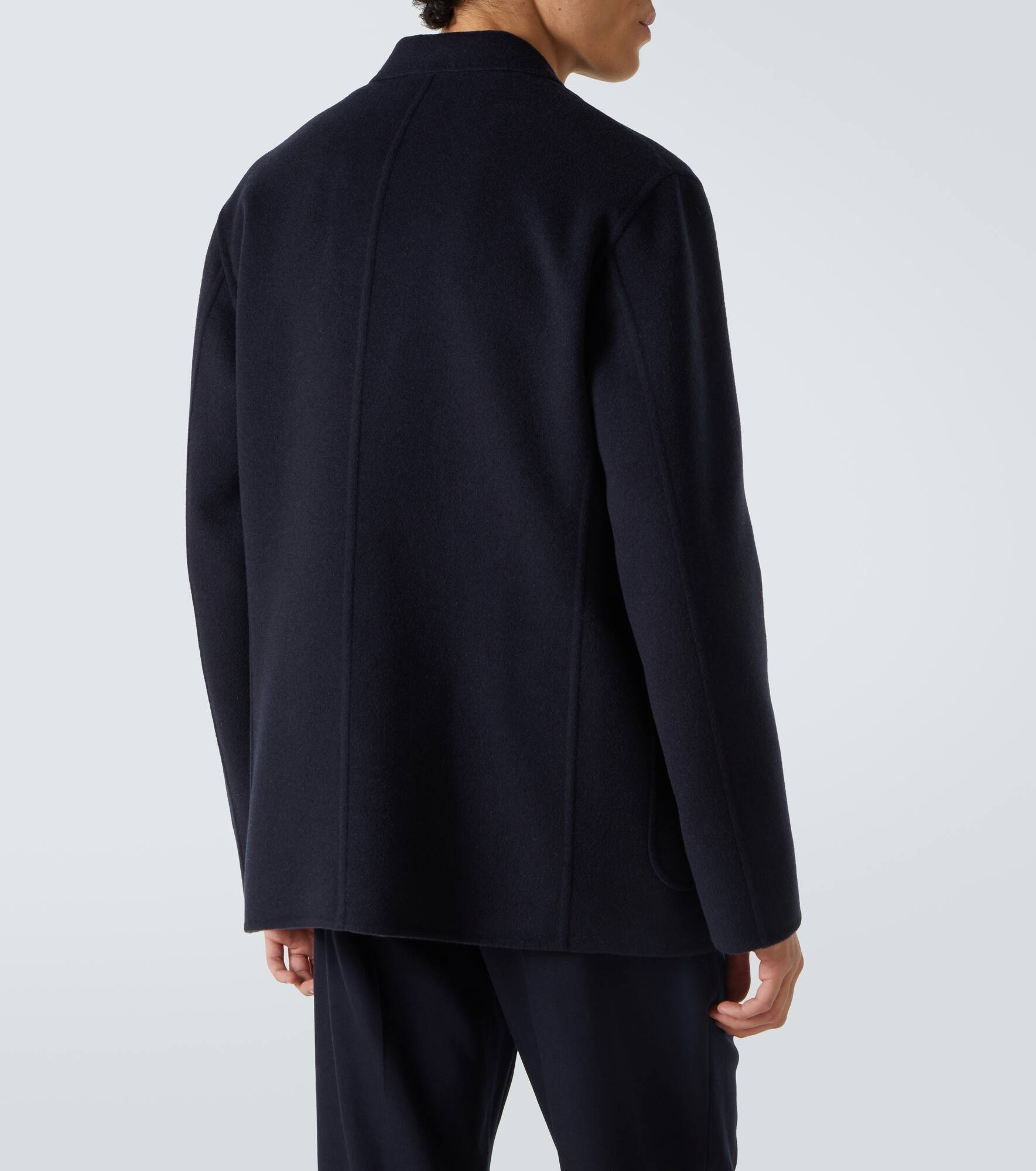 Scritto reversible wool and cashmere blazer - 4
