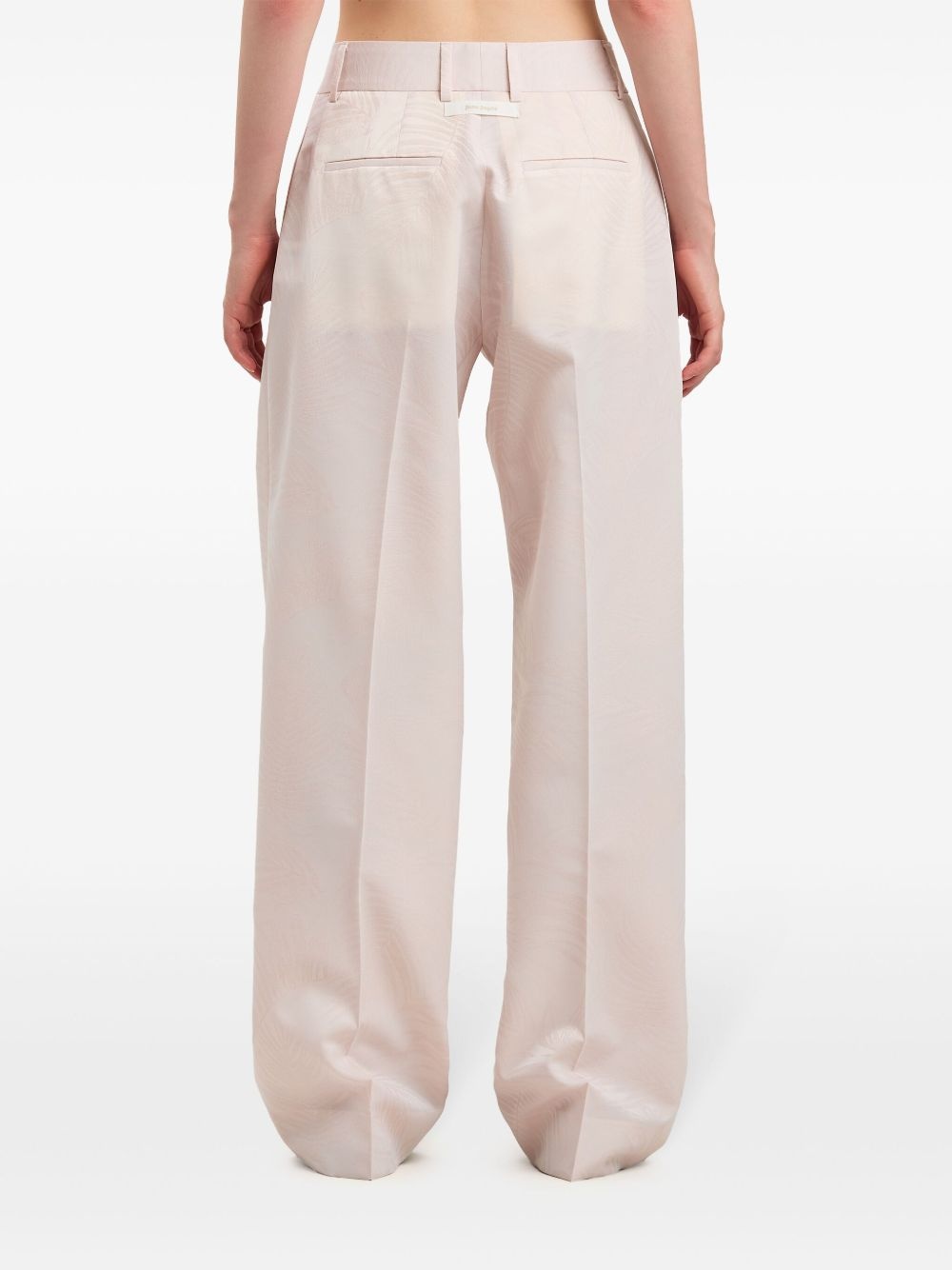 palms-jacquard trousers - 5