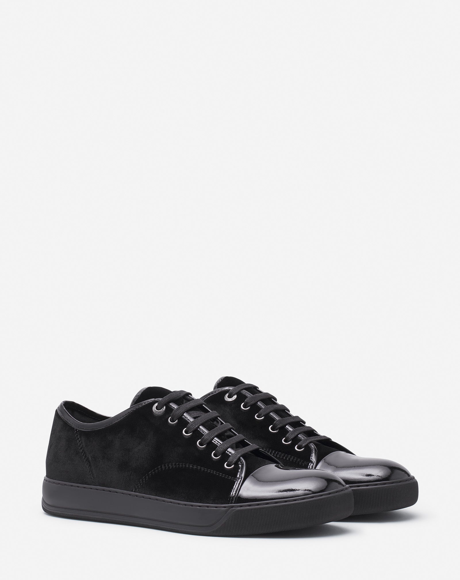 DBB1 SNEAKERS IN VELVET AND PATENT LEATHER - 2