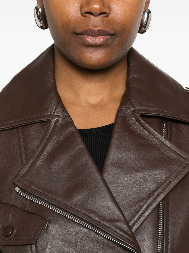 zip-fastening leather jacket 5