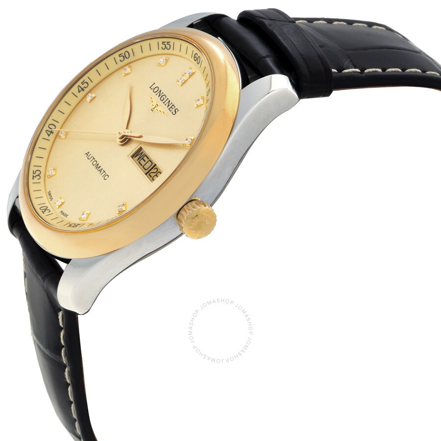 Longines Master Automatic Diamond Gold Dial Men's Watch L2.755.5.37.3 - 2