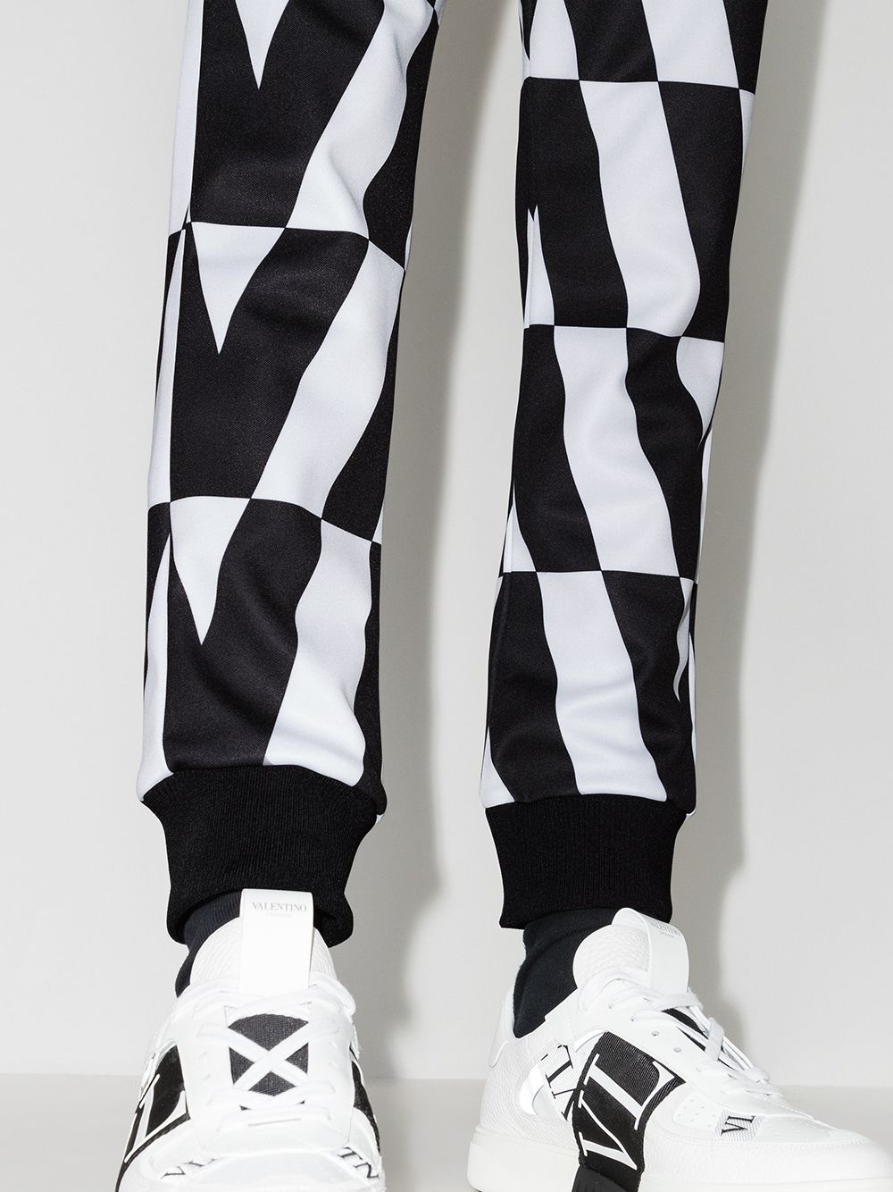 Optical tapered track pants - 4