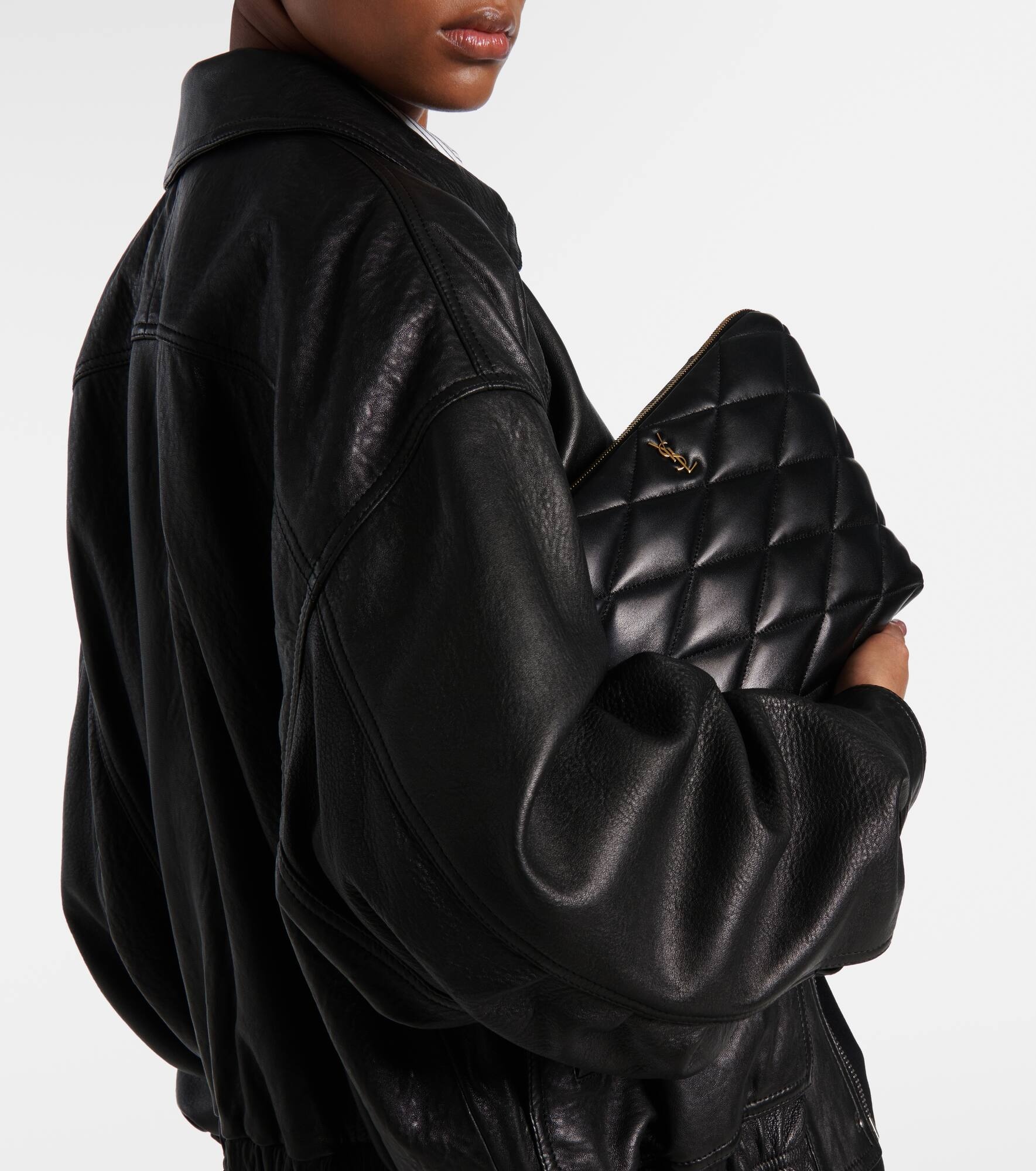 Sade quilted leather pouch - 2