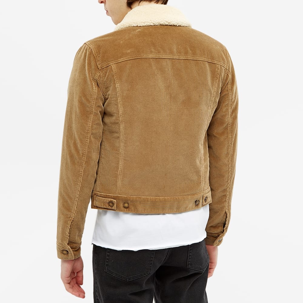 Saint Laurent Cord Shearling Lined Jacket - 8