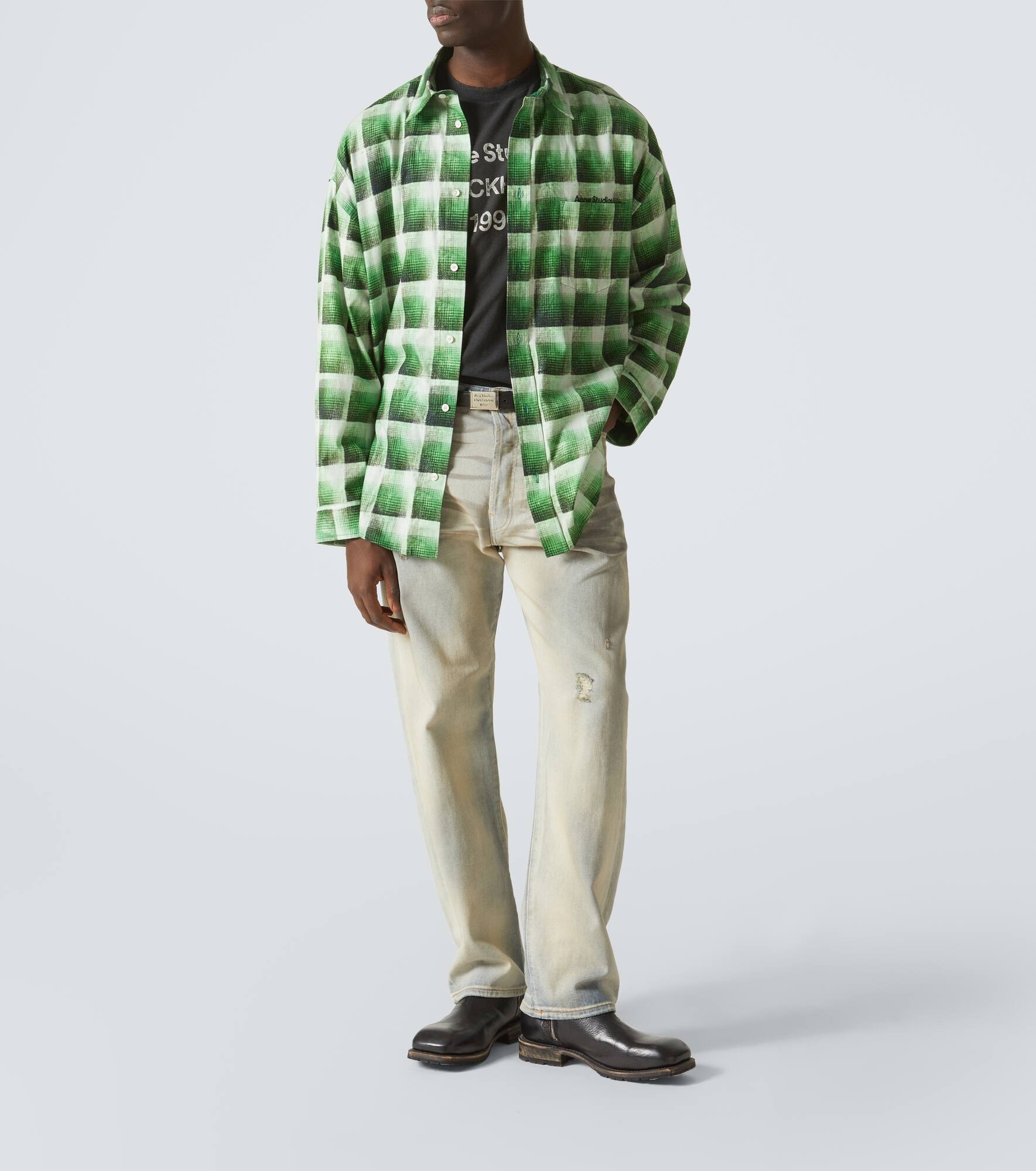 Checked cotton shirt - 2