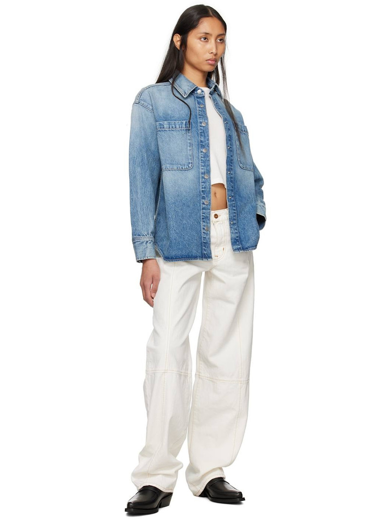SLVRLAKE Blue Overland Denim Shirt outlook
