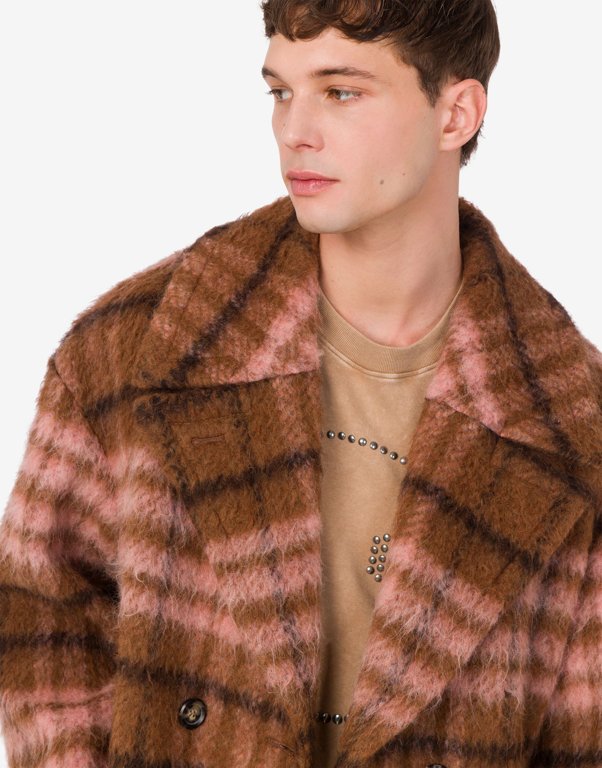 OVERSIZED COAT IN SOFT FABRIC - 3