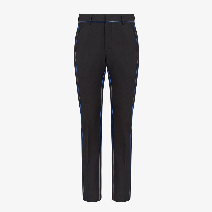 Black wool pants - 1