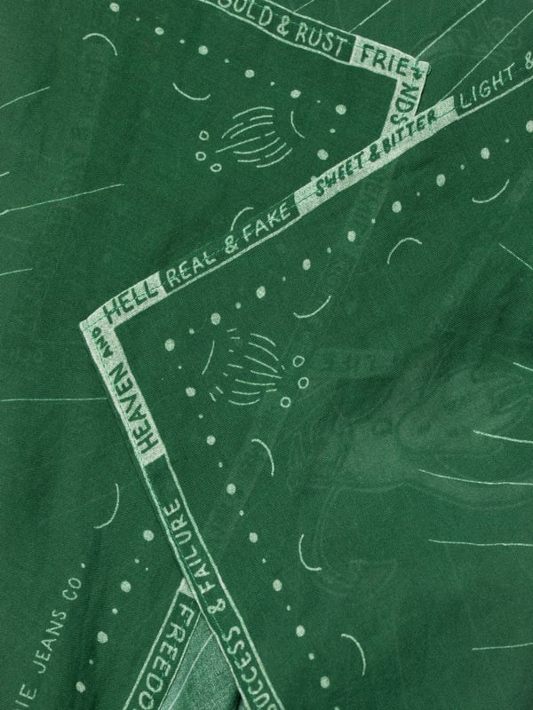 Ingrid Bandana Counterpoints Dark Green - 3
