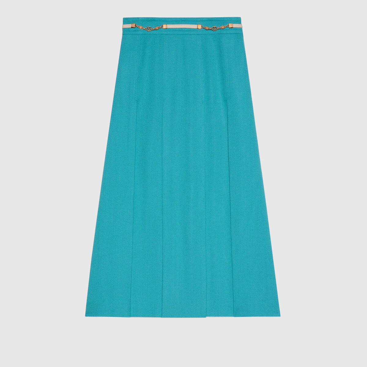 Pleated skirt with Double G chain - 1