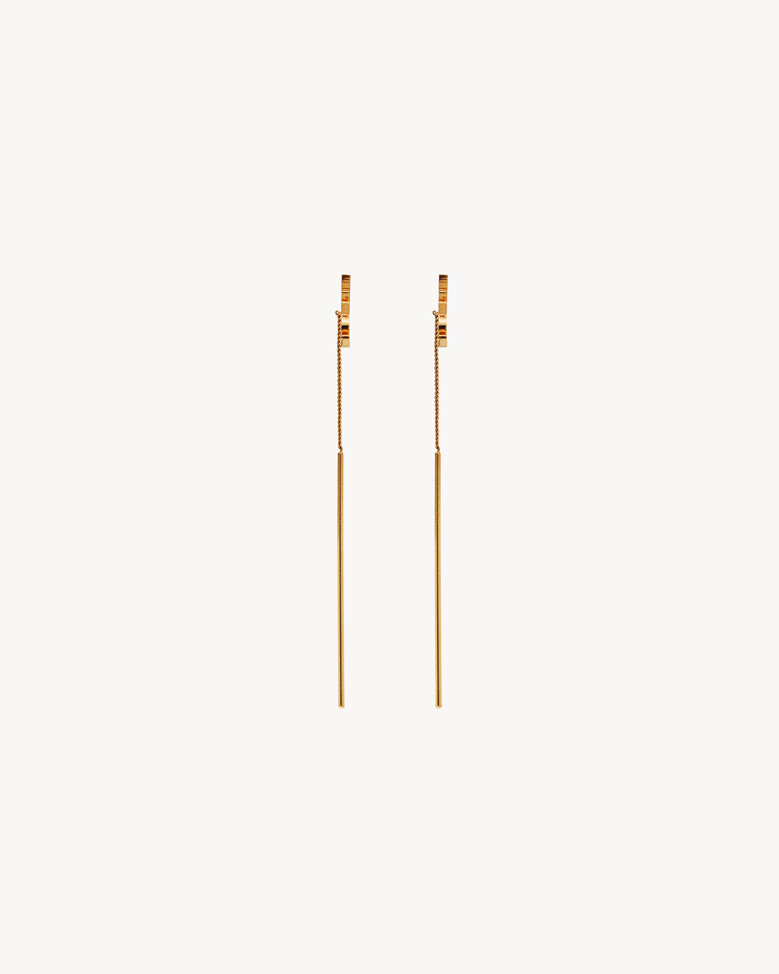 CASSANDRE THREADER EARRINGS IN METAL - 3