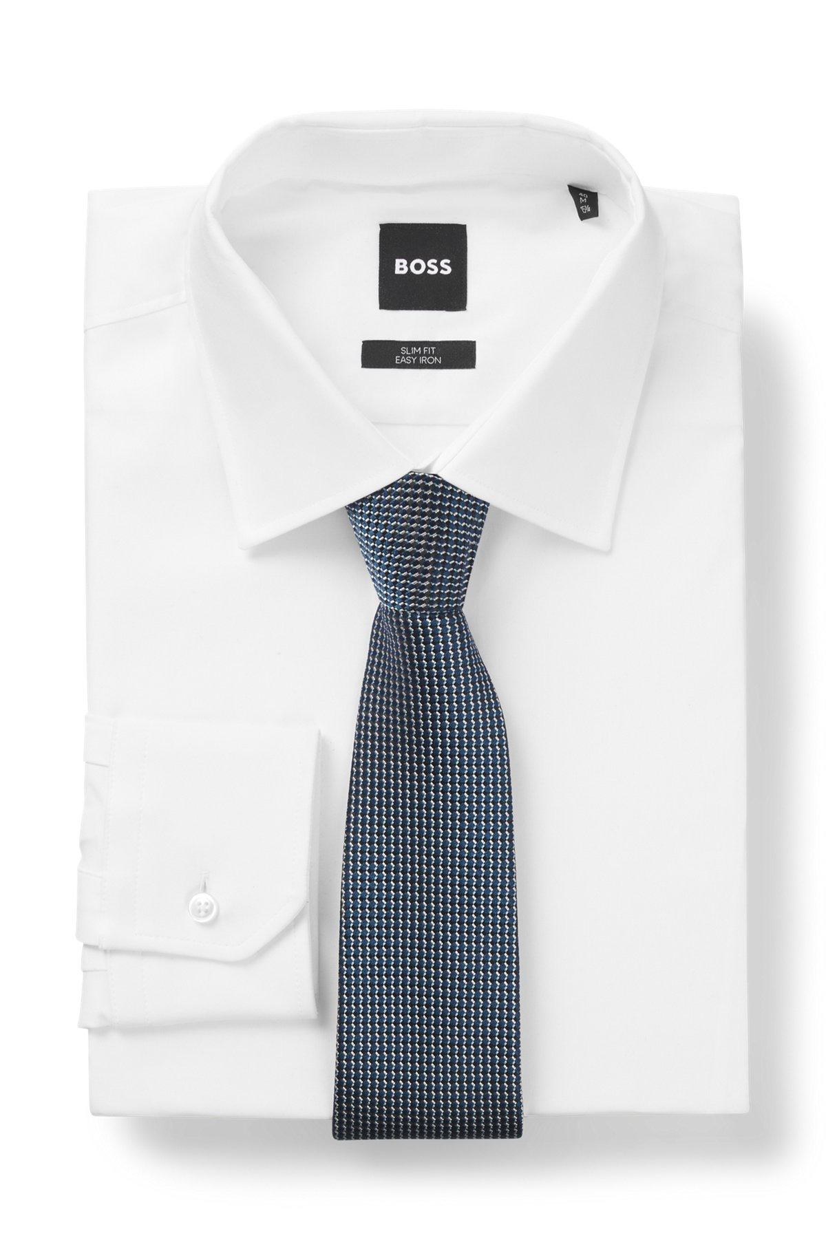 SILK TIE WITH MICRO PATTERN - 3