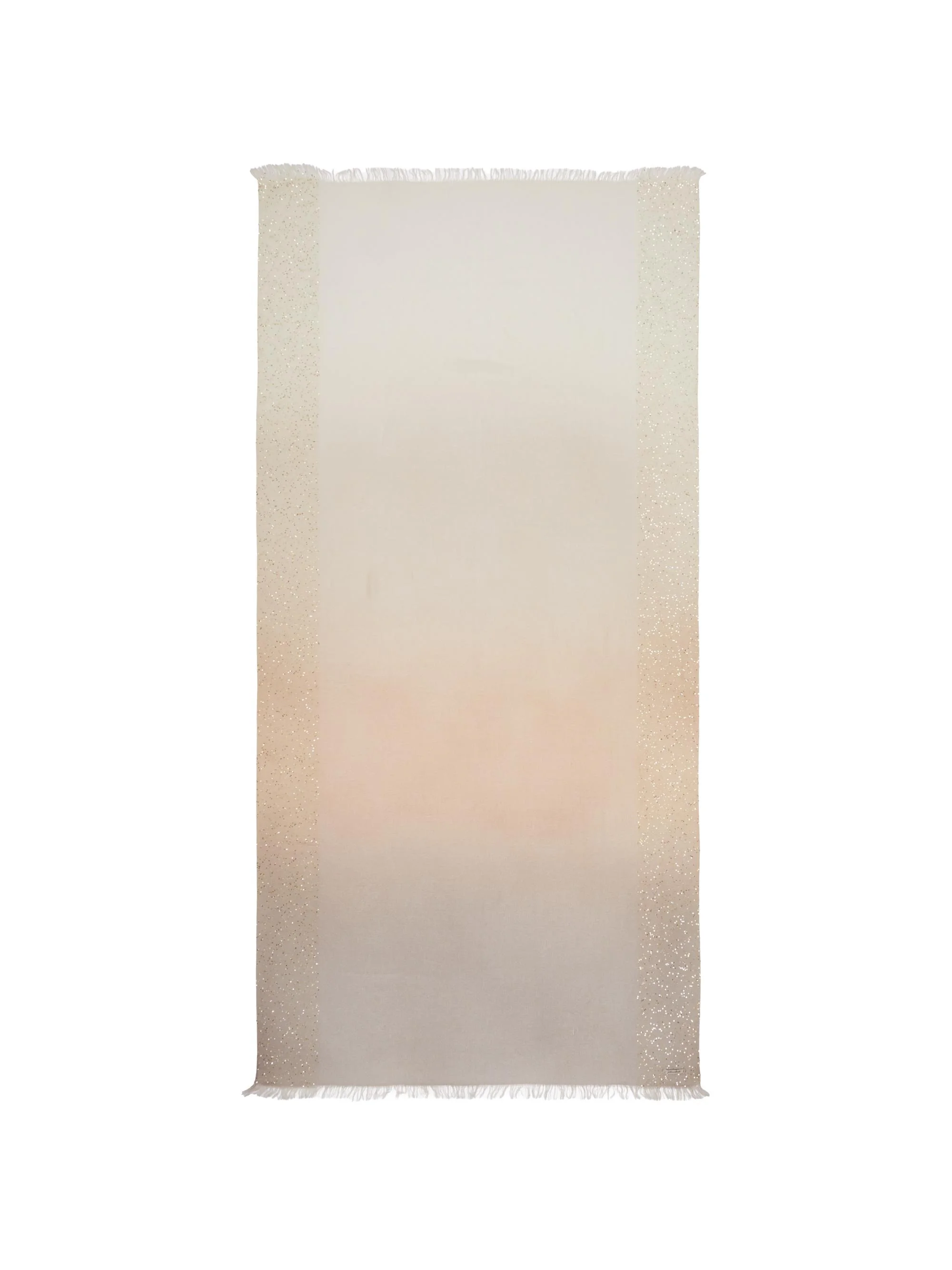 Women's Dania Virgin Wool-Silk Ombré Sequined Shawl - Gold And Silver Sequin - 1