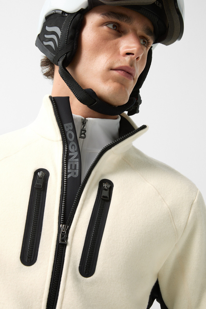 Midlayer Curtis in Off-white/black 4