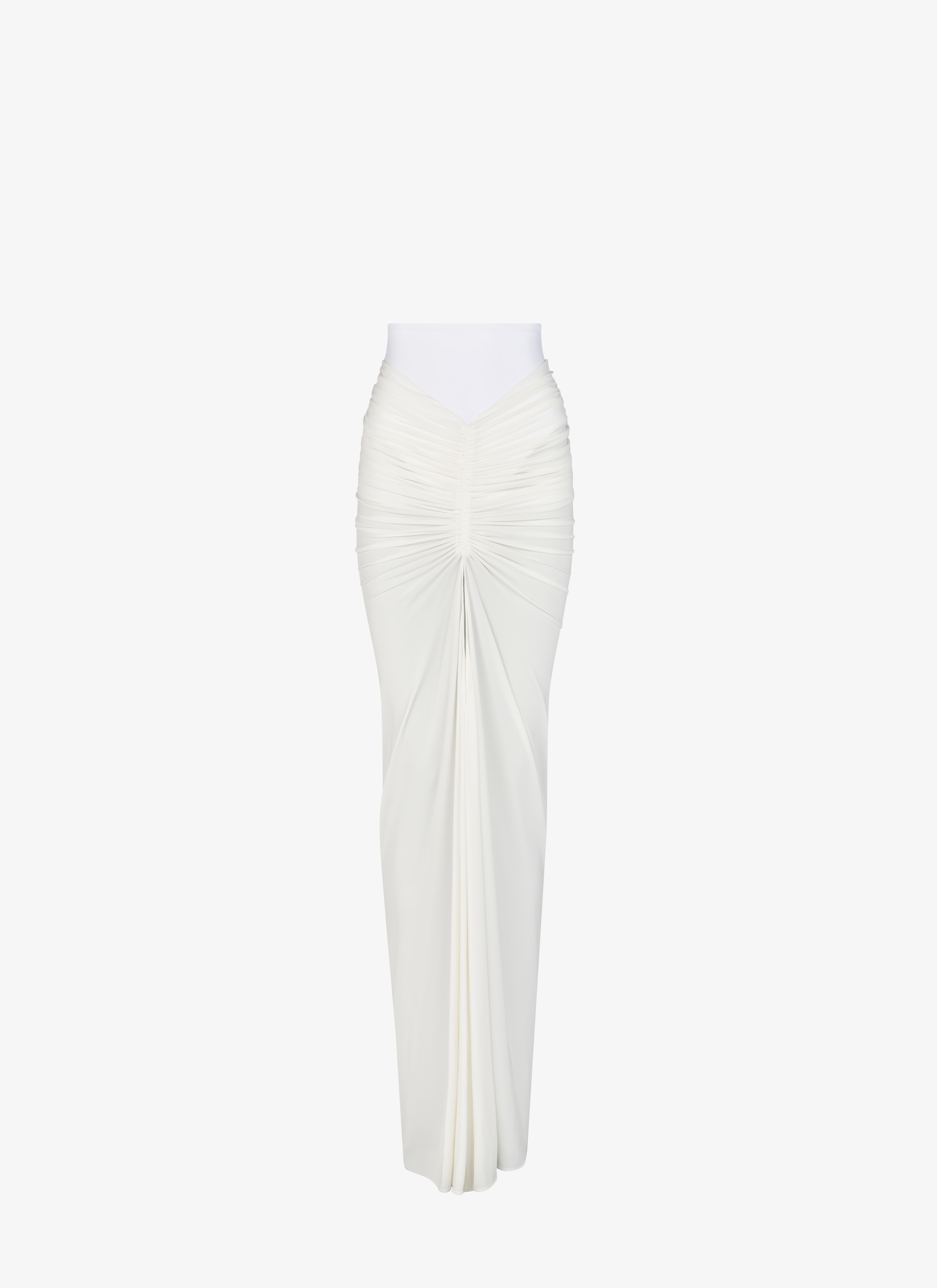 DRAPED JERSEY SKIRT - 1