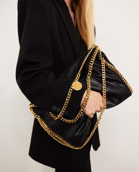 3 Chain Eco Shaggy Deer With Gold Chain Tote Bag - 3