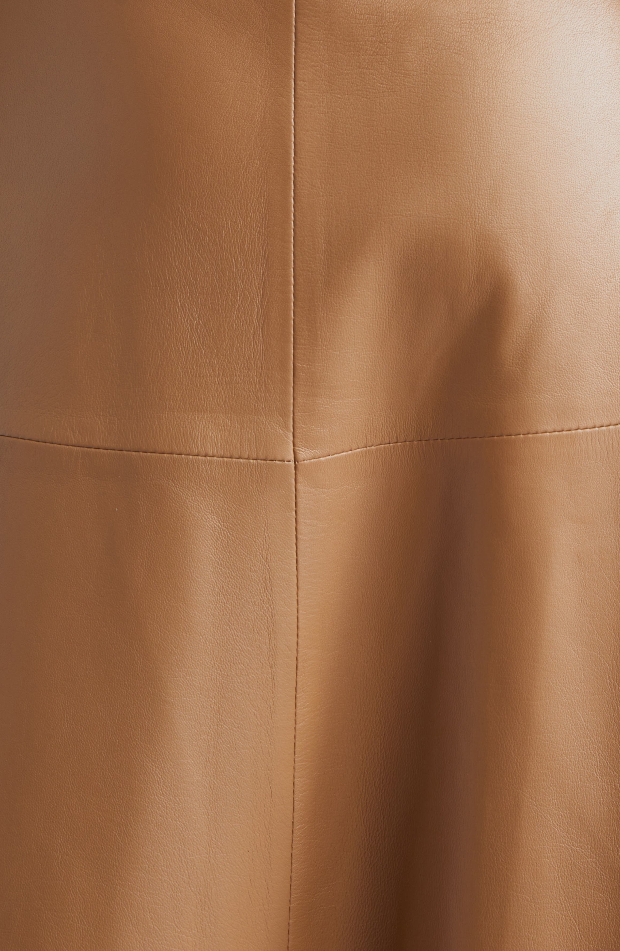 Altuzarra Varda Lambskin A-Line Midi Skirt in Saddle at Nordstrom - 7