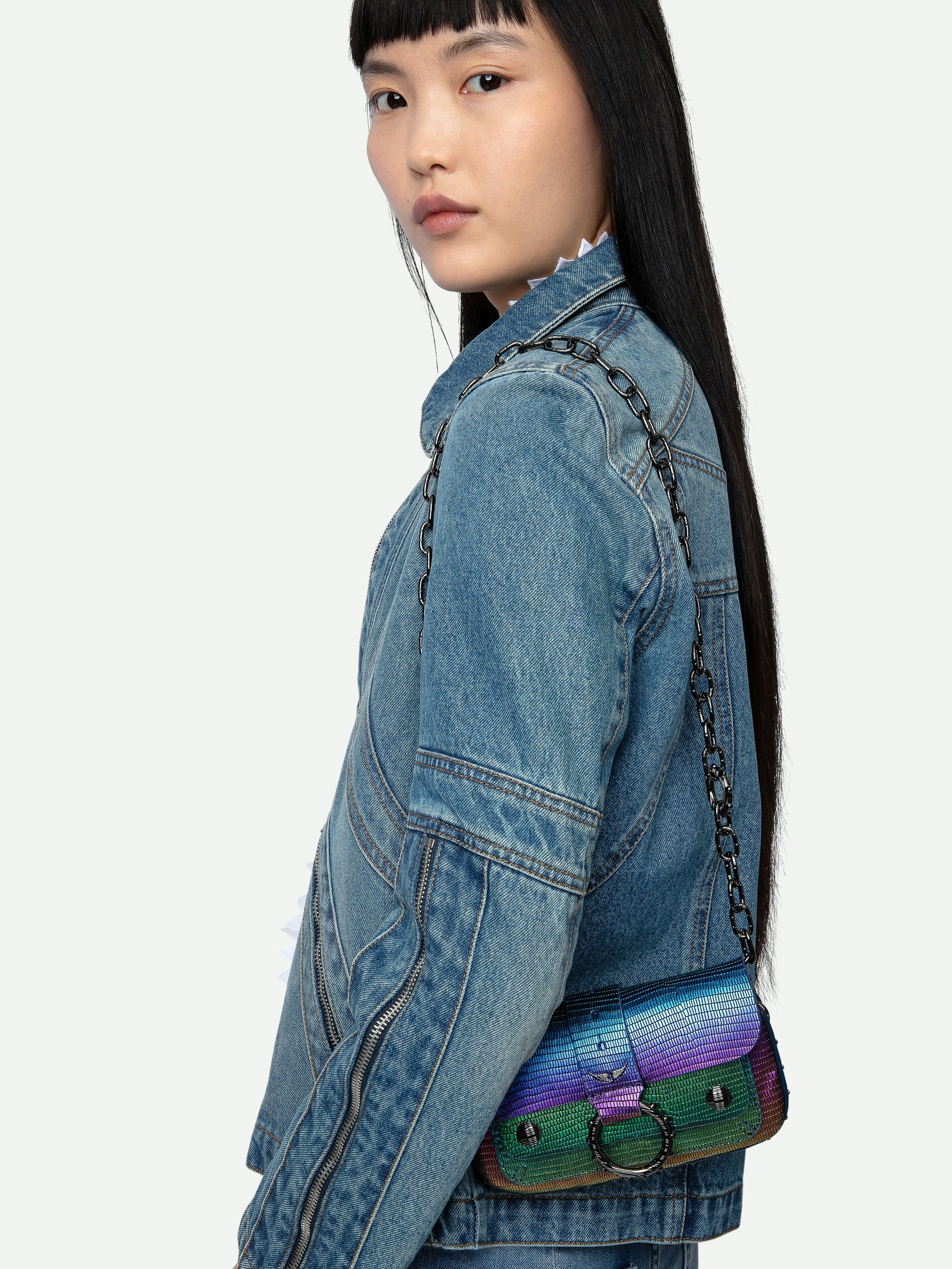 Kate Wallet Embossed Metallic Bag - 7