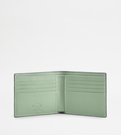 Tod's WALLET IN LEATHER - GREEN outlook