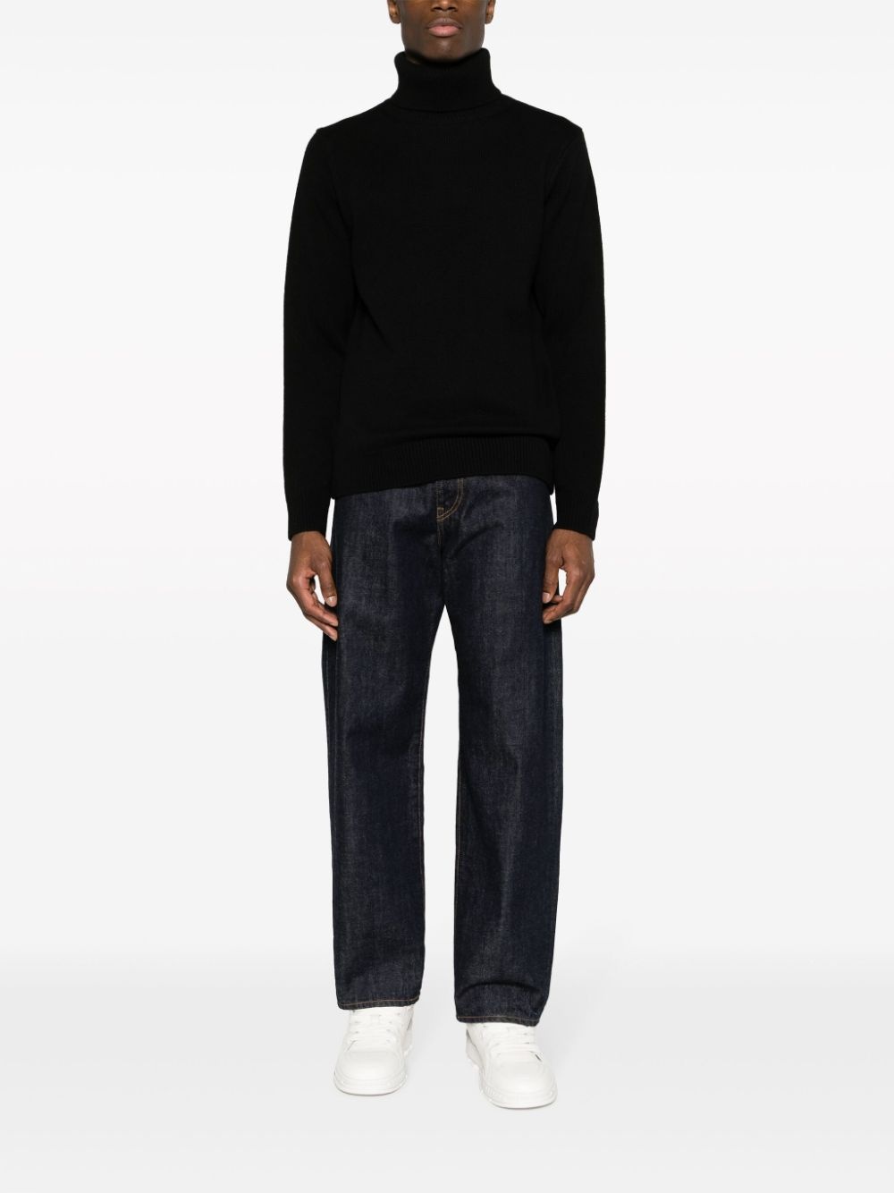 roll-neck wool-blend jumper - 2
