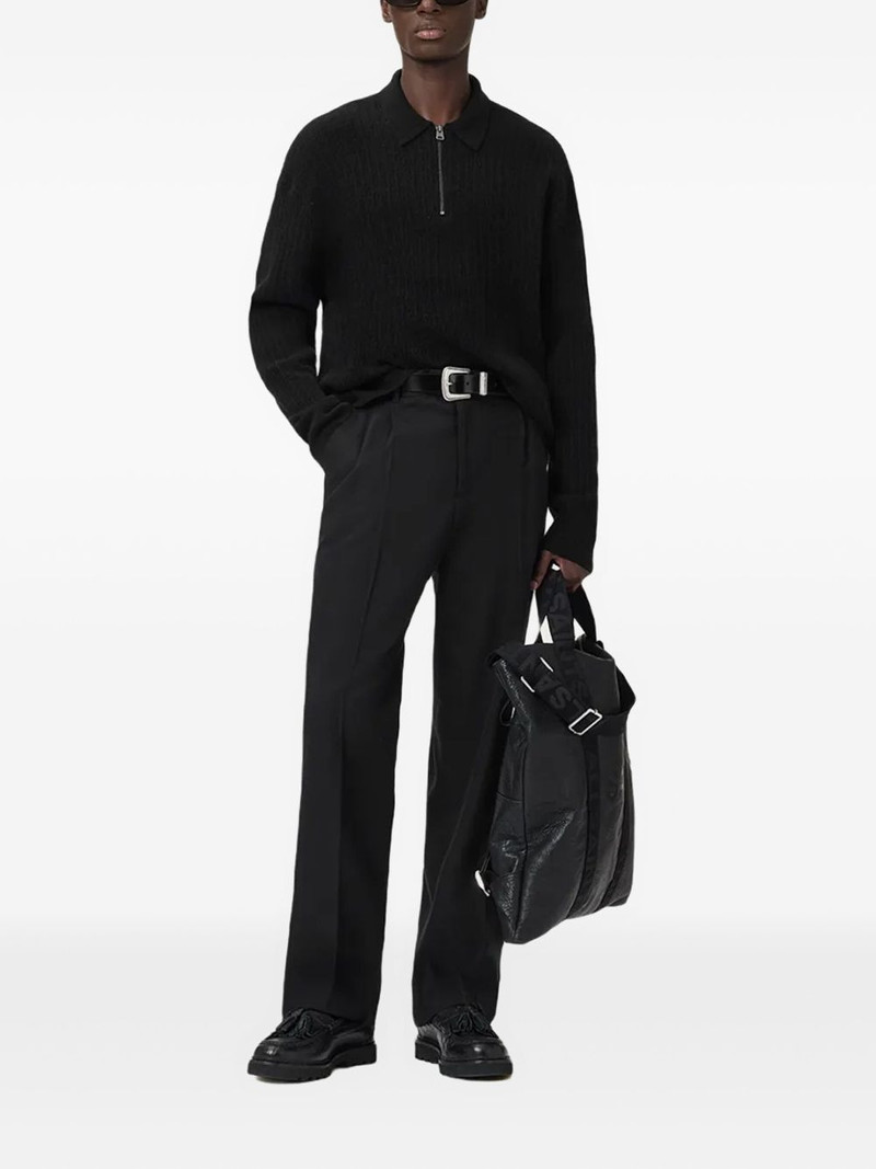 ALLSAINTS Wren frayed-edge single-breasted blazer outlook
