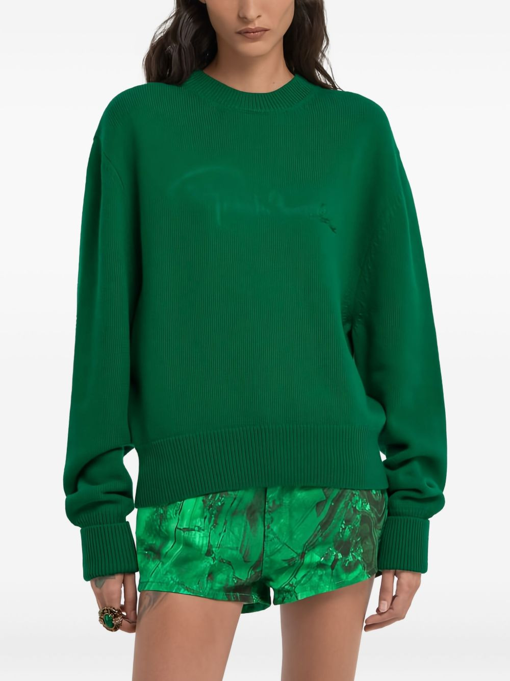 embroidered wool sweater - 3